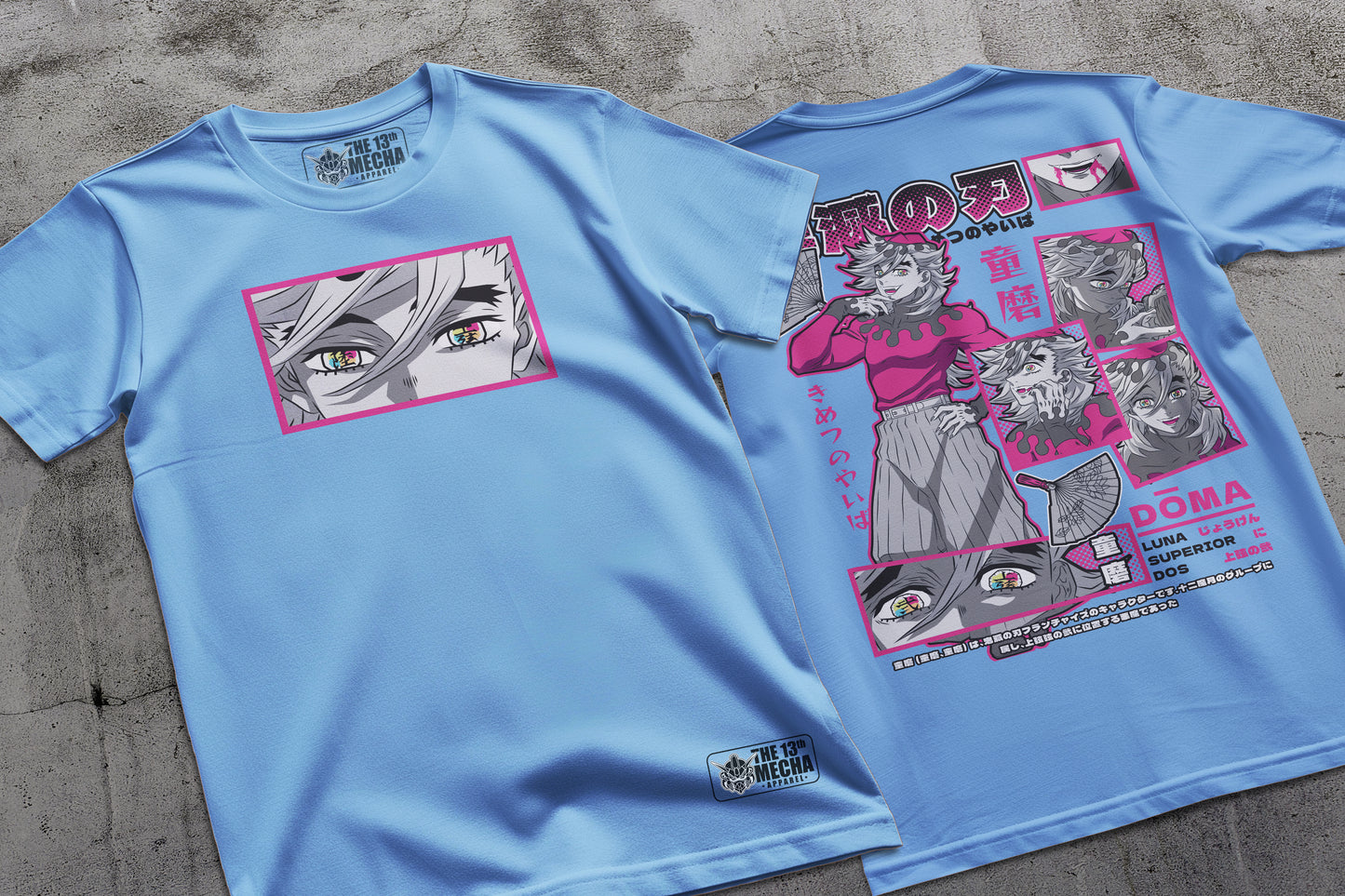 Demon Slayer - Doma 01 Premium Anime Design, High Quality DTF Print, 100% Cotton Shirt