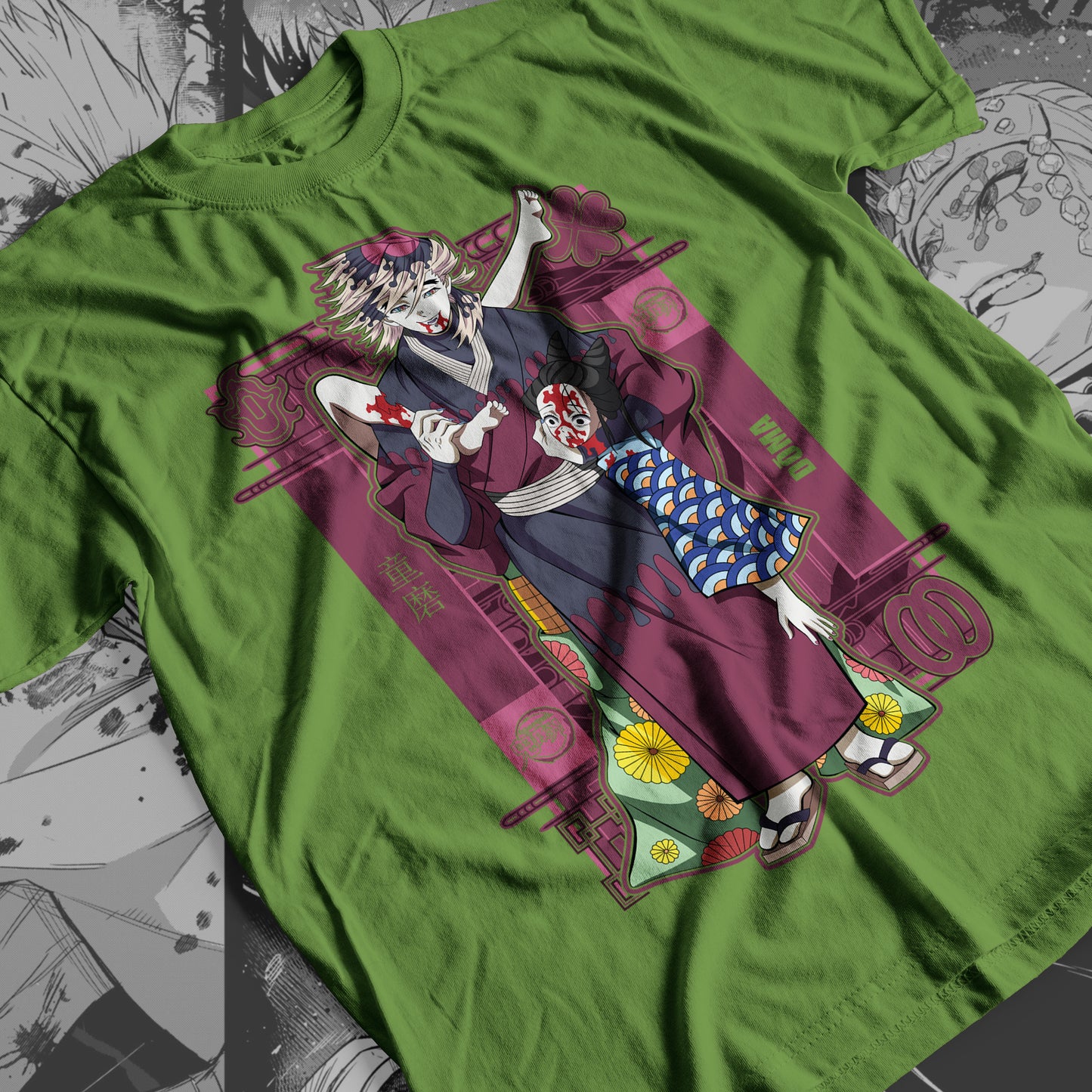 Demon Slayer - Doma 02 Premium Anime Design, High Quality DTF Print, 100% Cotton Shirt