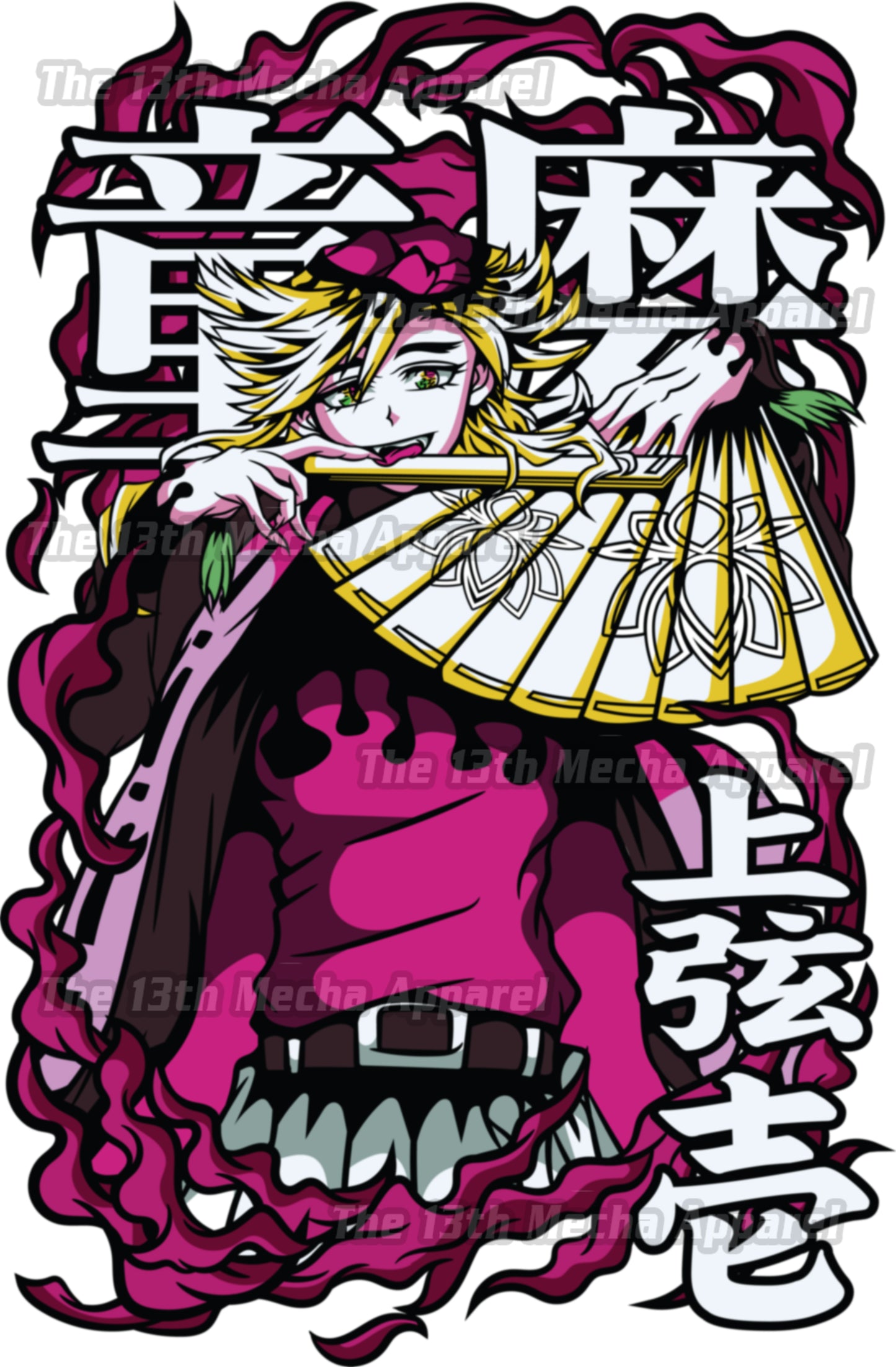 Demon Slayer - Doma 03 Premium Anime Design, High Quality DTF Print, 100% Cotton Shirt