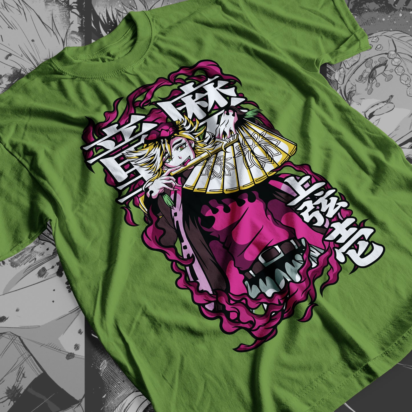 Demon Slayer - Doma 03 Premium Anime Design, High Quality DTF Print, 100% Cotton Shirt