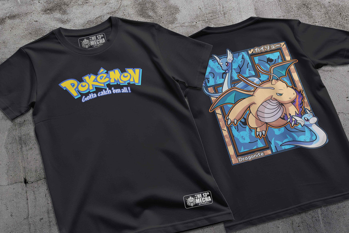 Pokemon - Dragonite 01 Premium Anime Design, High Quality DTF Print, 100% Cotton Shirt