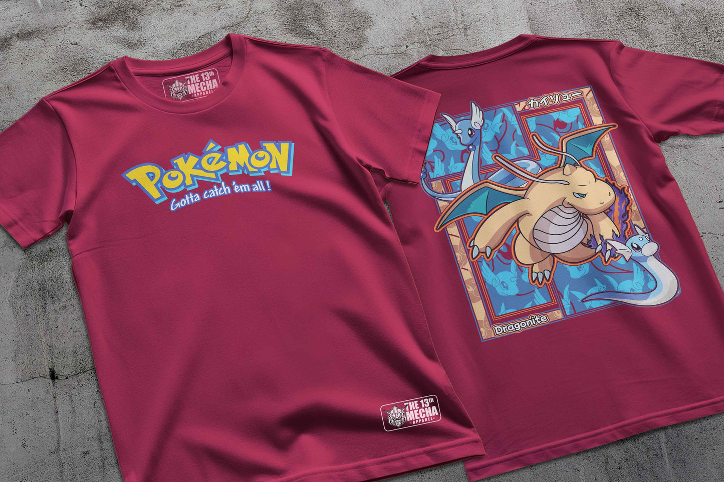 Pokemon - Dragonite 01 Premium Anime Design, High Quality DTF Print, 100% Cotton Shirt