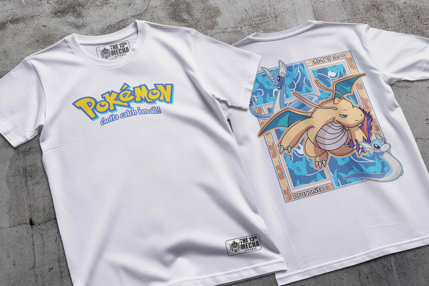 Pokemon - Dragonite 01 Premium Anime Design, High Quality DTF Print, 100% Cotton Shirt