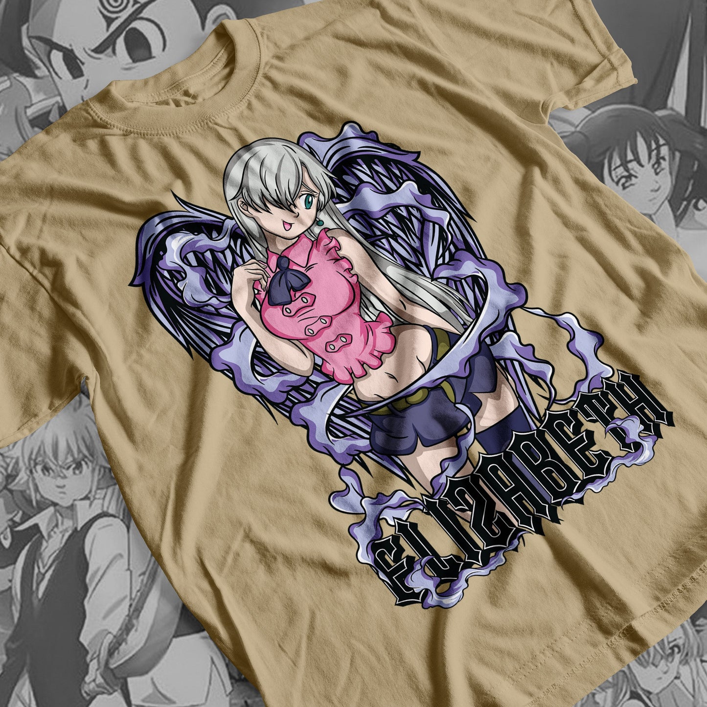 7 Deadly Sins Goddess - Elizabeth Liones 02 Premium Anime Design, High Quality DTF Print, 100% Cotton Shirt
