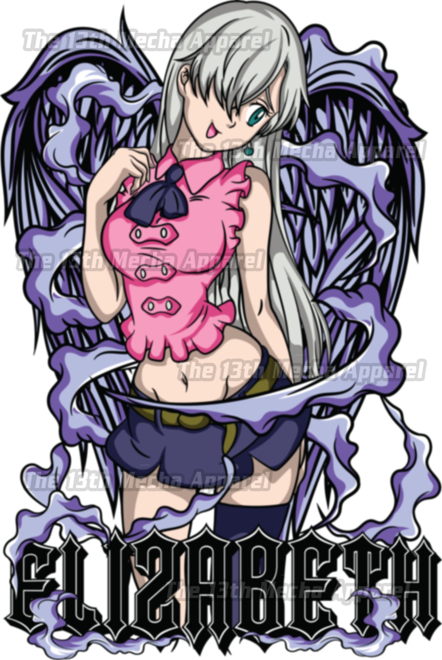 7 Deadly Sins Goddess - Elizabeth Liones 02 Premium Anime Design, High Quality DTF Print, 100% Cotton Shirt
