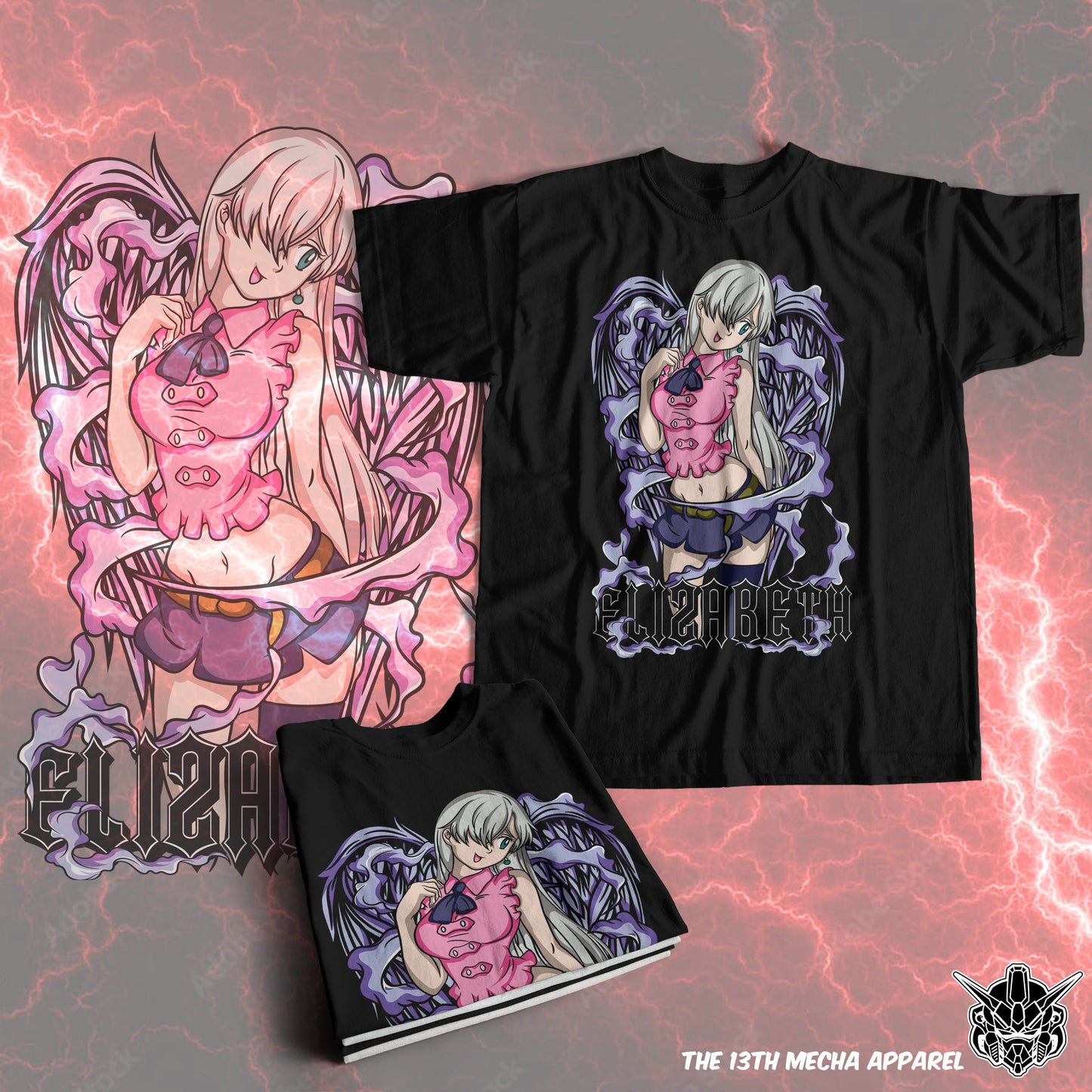 7 Deadly Sins Goddess - Elizabeth Liones 02 Premium Anime Design, High Quality DTF Print, 100% Cotton Shirt