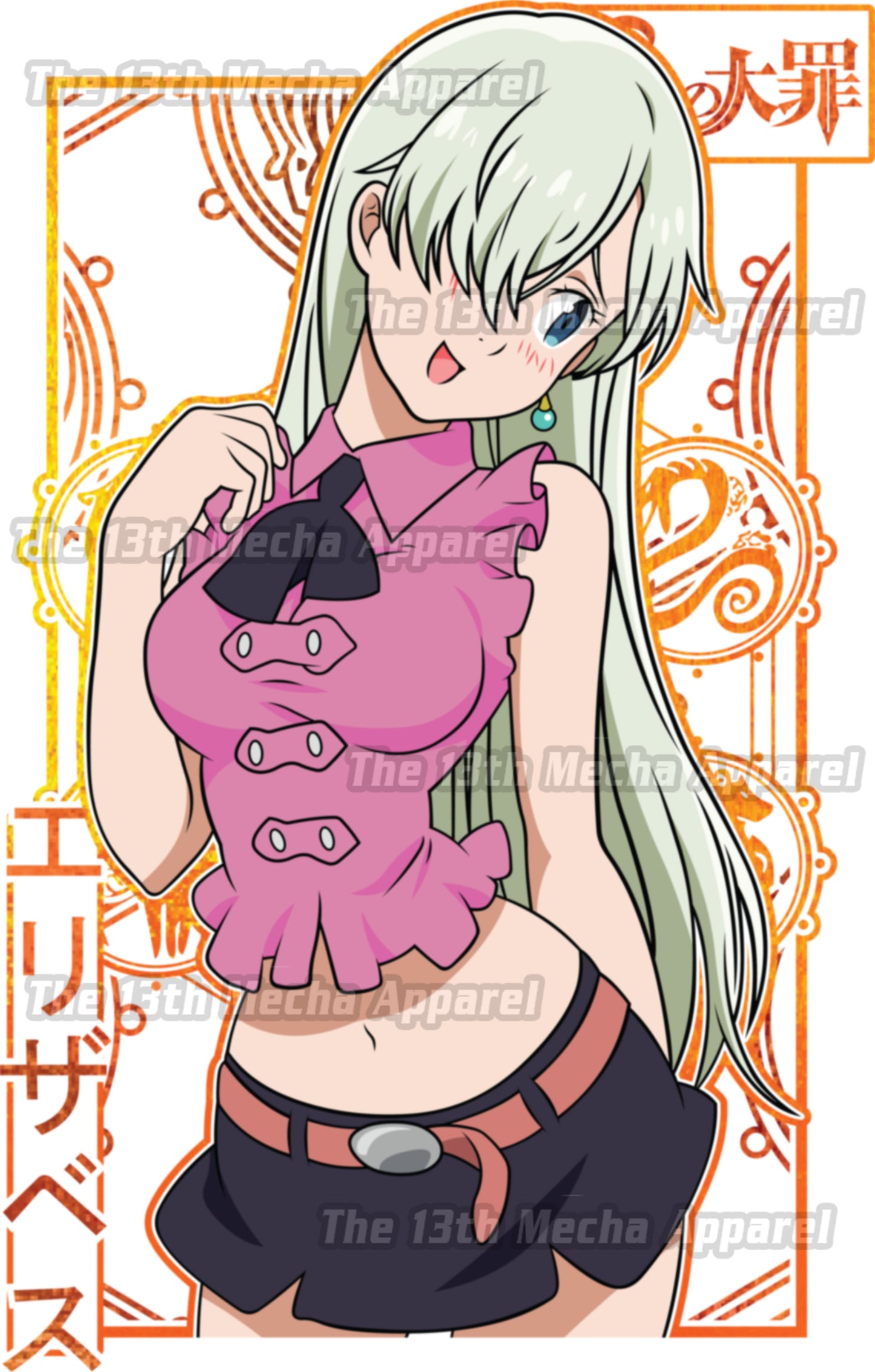 7 Deadly Sins Goddess - Elizabeth Liones 01 Premium Anime Design, High Quality DTF Print, 100% Cotton Shirt