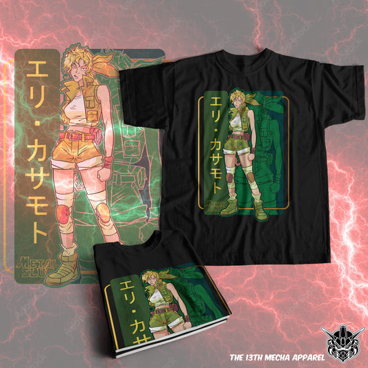 Metal Slug - Eri Premium Anime Design, High Quality DTF Print, 100% Cotton Shirt