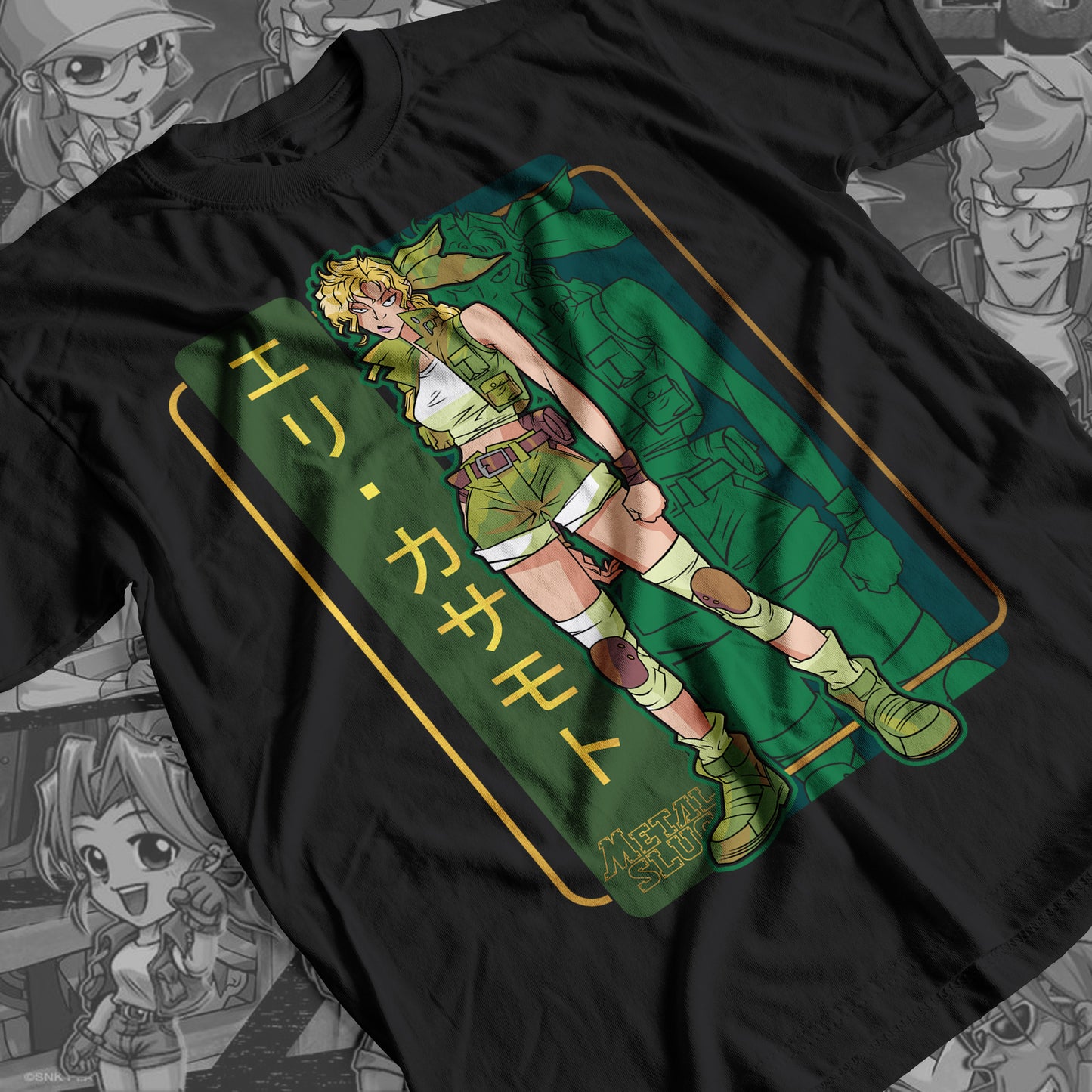 Metal Slug - Eri Premium Anime Design, High Quality DTF Print, 100% Cotton Shirt