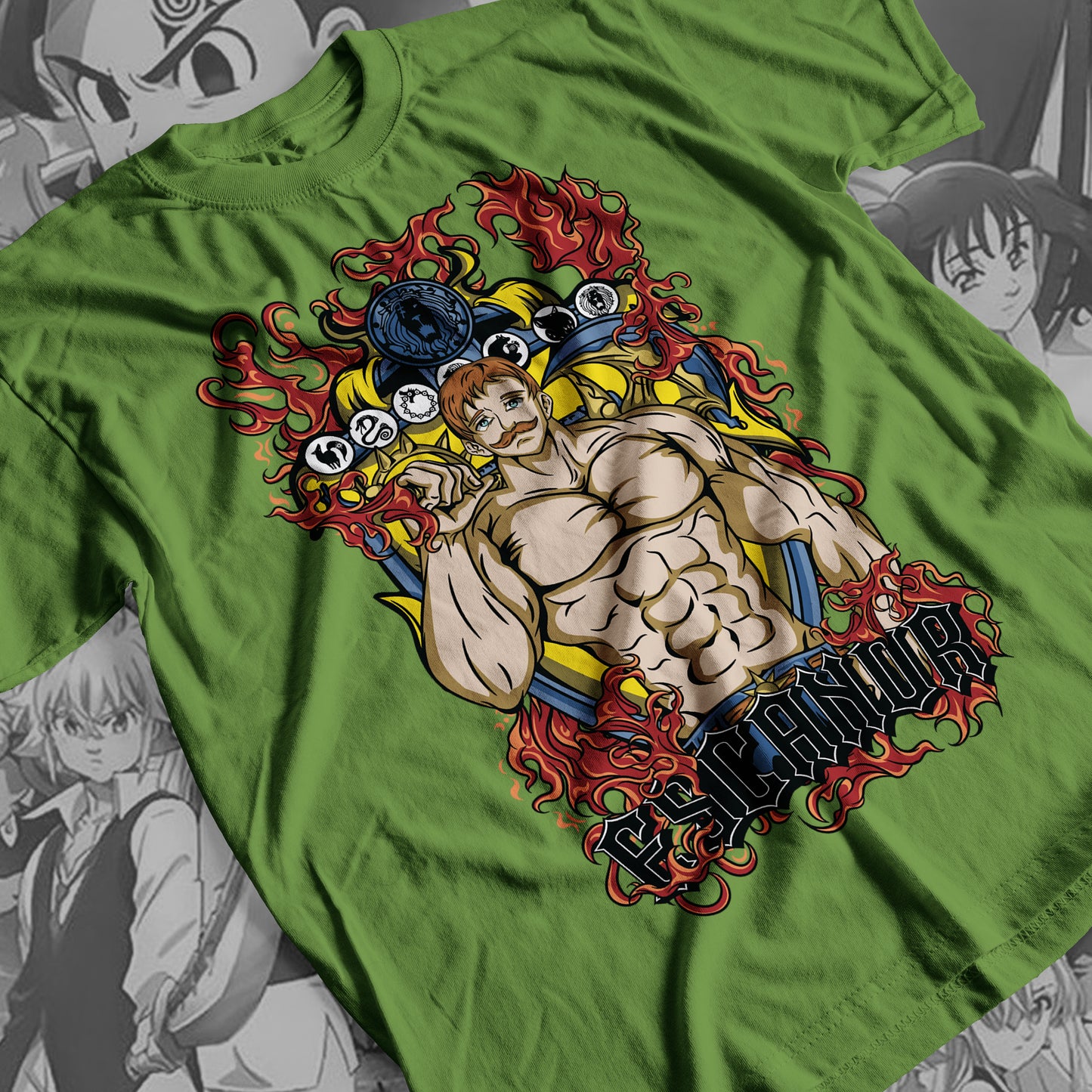 7 Deadly Sins Lion Sin of Pride - Escanor 02 Premium Anime Design, High Quality DTF Print, 100% Cotton Shirt