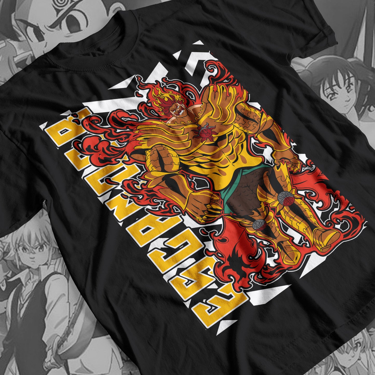 7 Deadly Sins Lion Sin of Pride - Escanor 03 Premium Anime Design, High Quality DTF Print, 100% Cotton Shirt