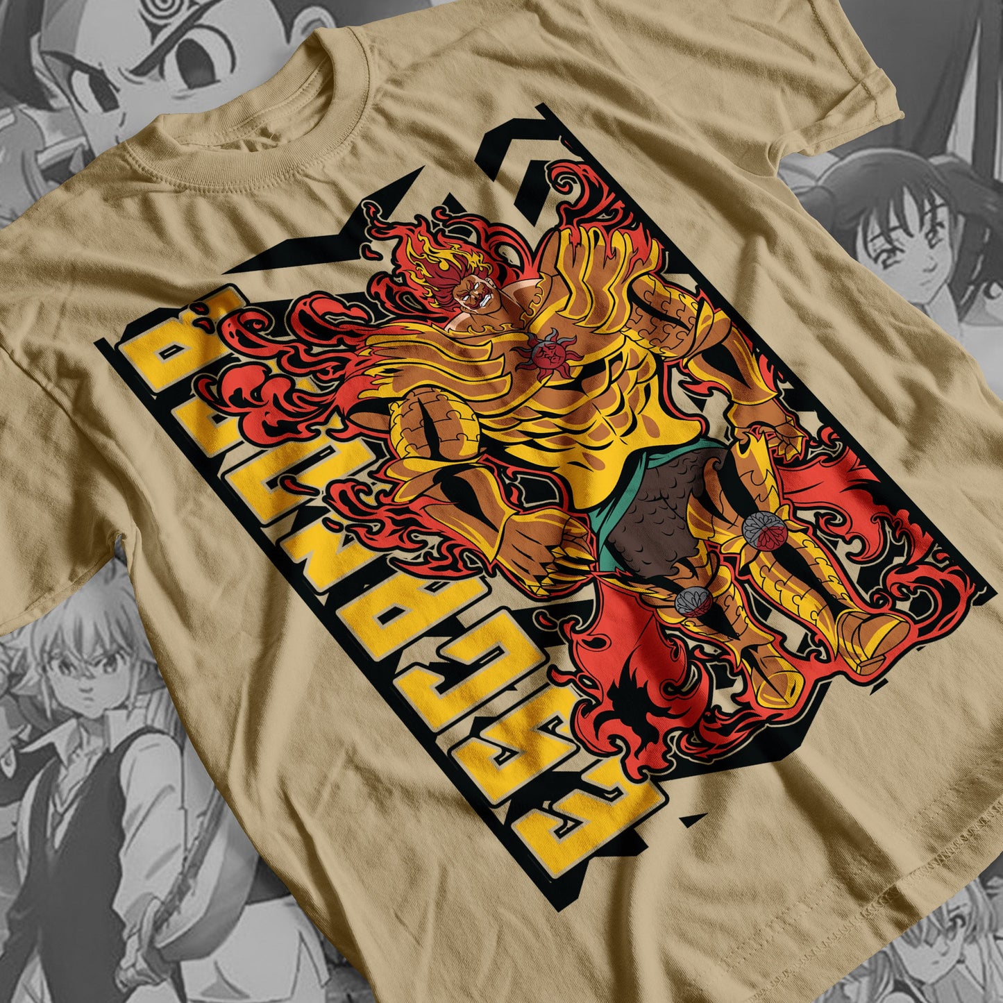 7 Deadly Sins Lion Sin of Pride - Escanor 03 Premium Anime Design, High Quality DTF Print, 100% Cotton Shirt
