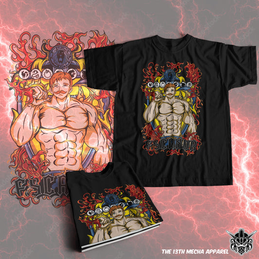 7 Deadly Sins Lion Sin of Pride - Escanor 02 Premium Anime Design, High Quality DTF Print, 100% Cotton Shirt