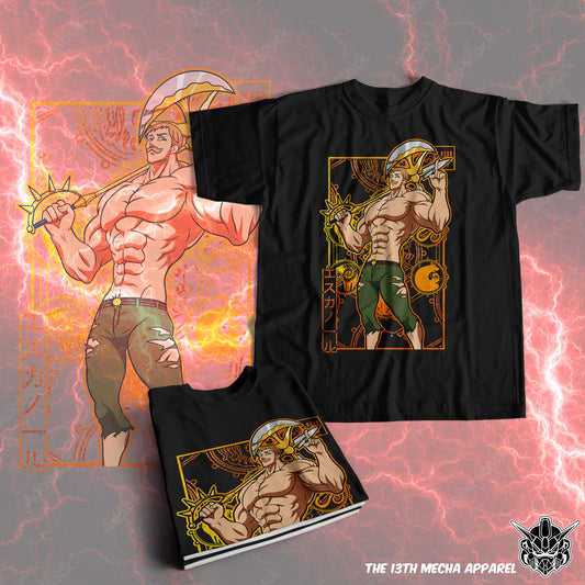 7 Deadly Sins Lion Sin of Pride - Escanor 01 Premium Anime Design, High Quality DTF Print, 100% Cotton Shirt