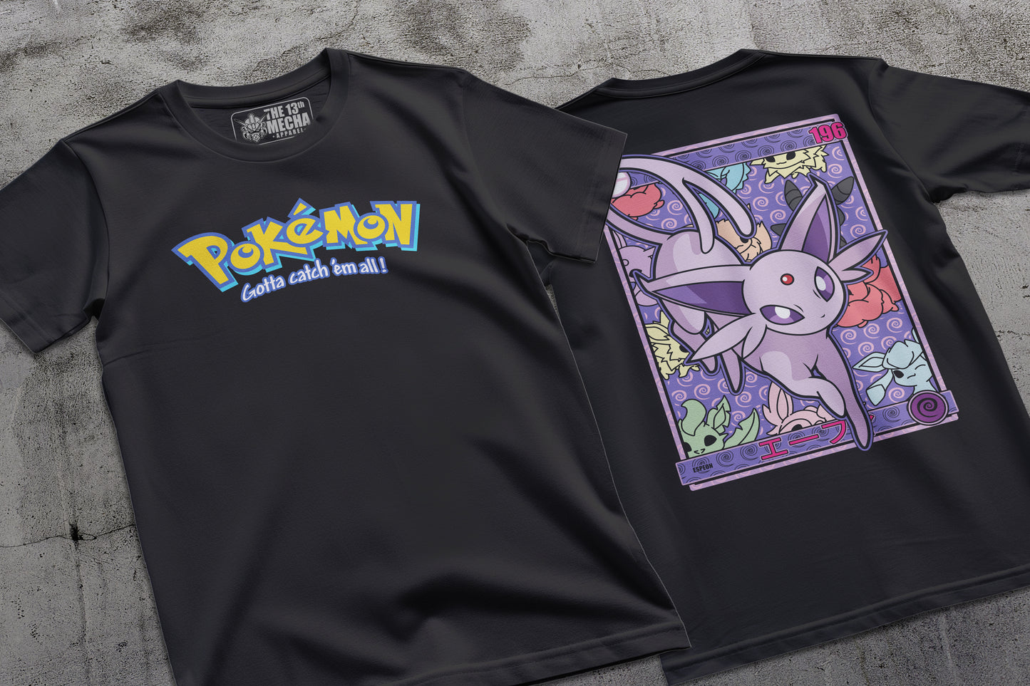 Pokemon - Espeon 01 Premium Anime Design, High Quality DTF Print, 100% Cotton Shirt
