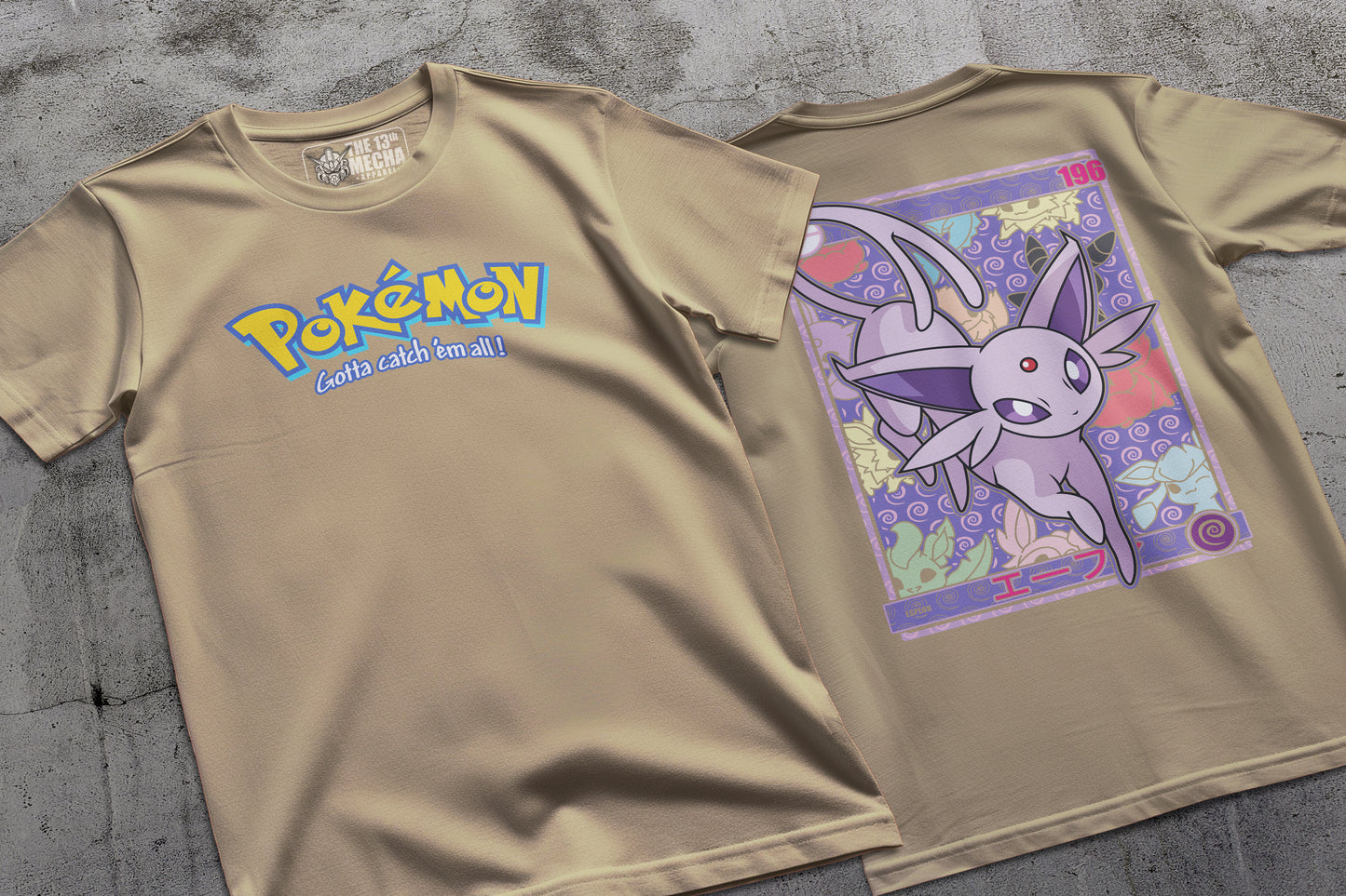 Pokemon - Espeon 01 Premium Anime Design, High Quality DTF Print, 100% Cotton Shirt