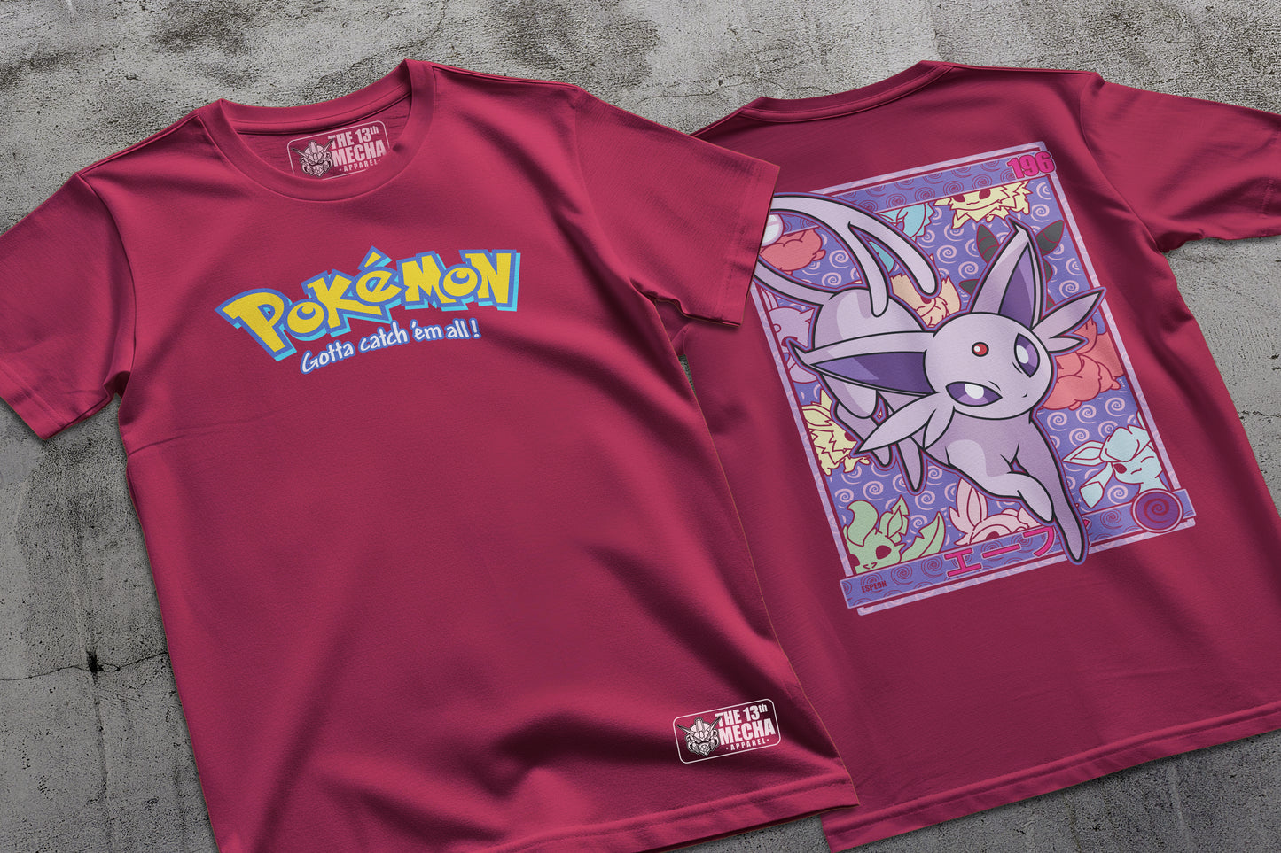 Pokemon - Espeon 01 Premium Anime Design, High Quality DTF Print, 100% Cotton Shirt