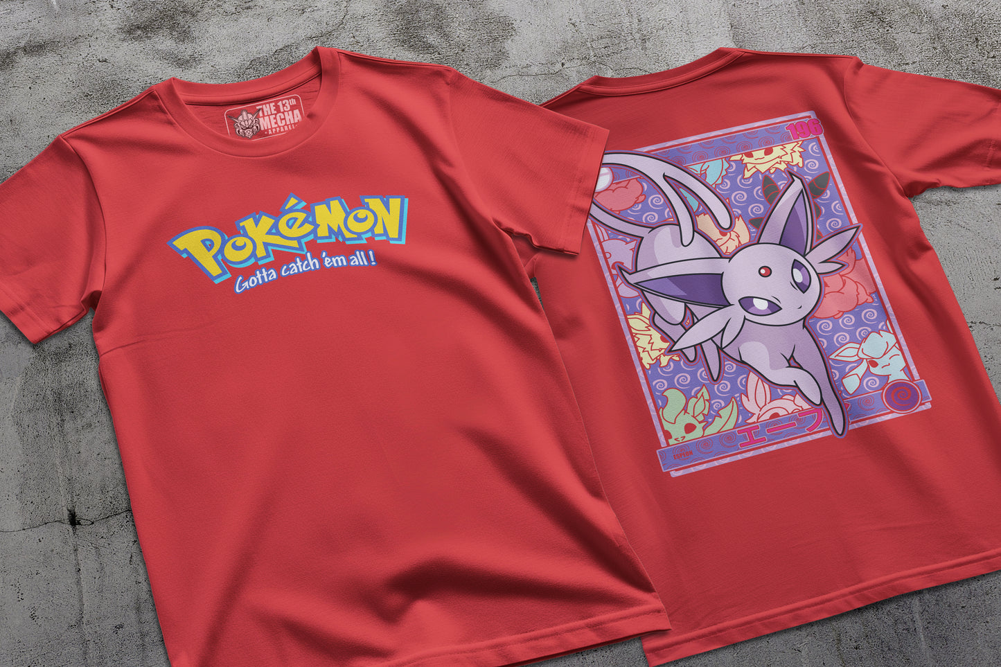Pokemon - Espeon 01 Premium Anime Design, High Quality DTF Print, 100% Cotton Shirt