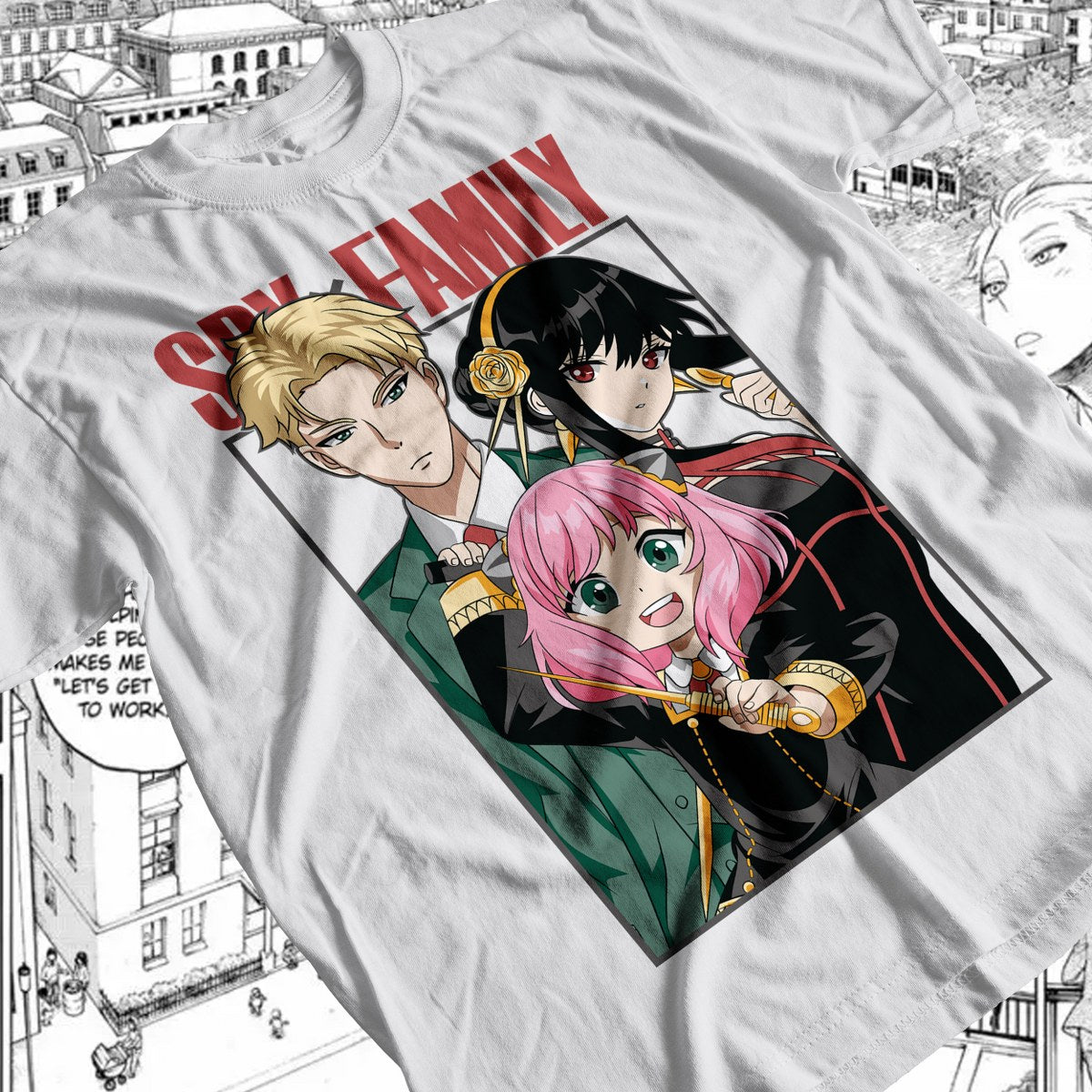 Spy x Family - FAM Premium Anime Design, High Quality DTF Print, 100% Cotton Shirt