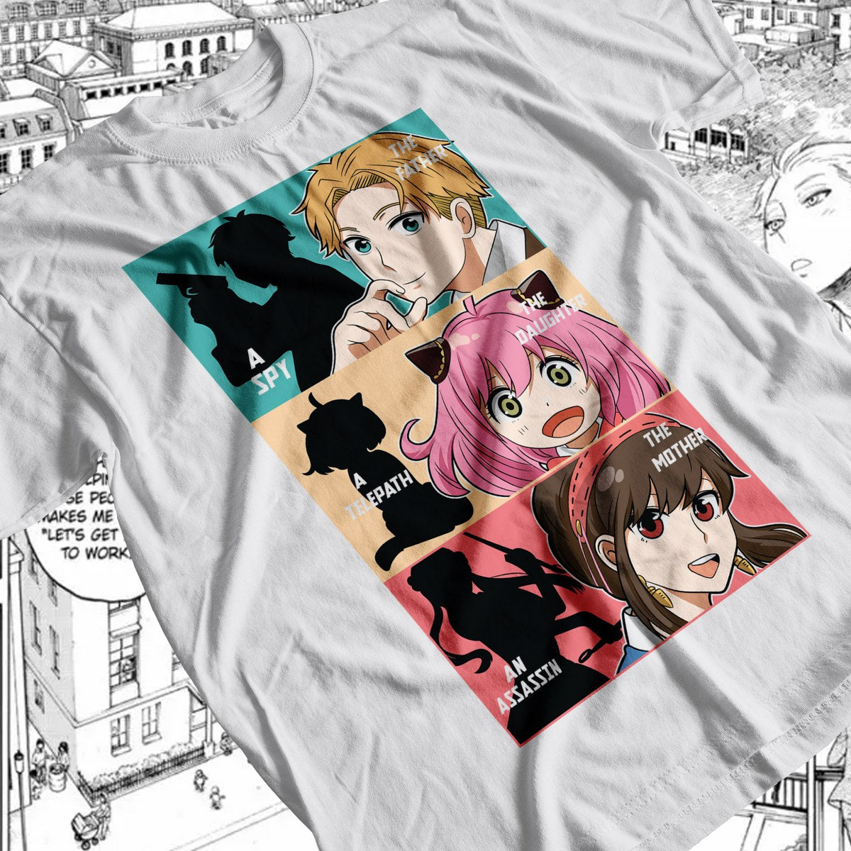 Spy x Family - FAM 04 Premium Anime Design, High Quality DTF Print, 100% Cotton Shirt