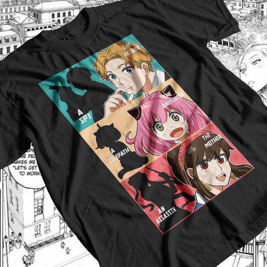 Spy x Family - FAM 04 Premium Anime Design, High Quality DTF Print, 100% Cotton Shirt