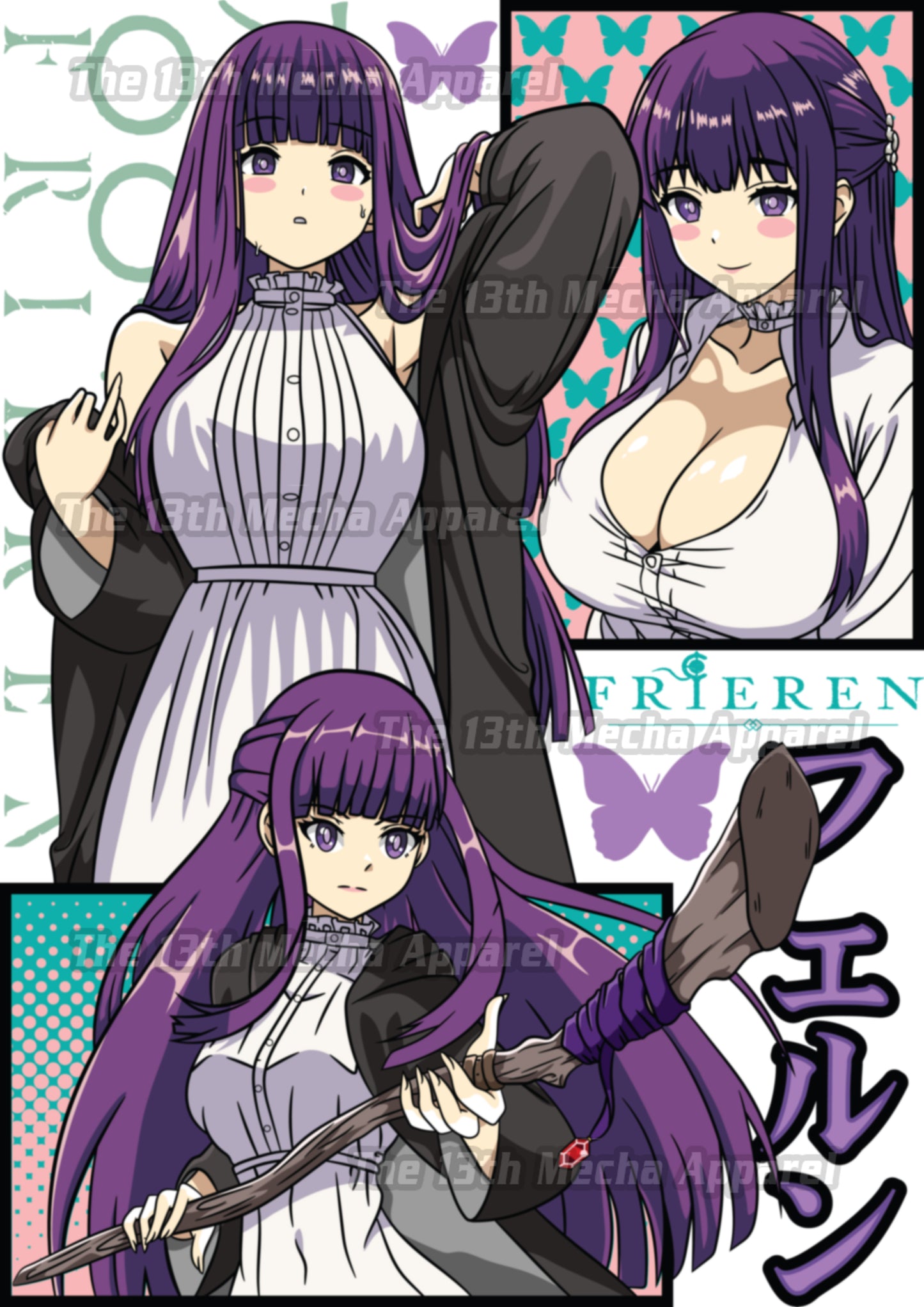 Freiren- Fern 01 Premium Anime Design, High Quality DTF Print, 100% Cotton Shirt