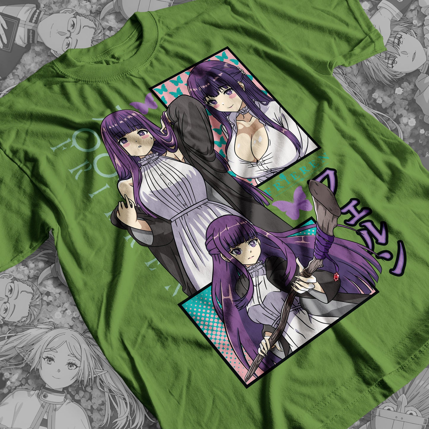 Freiren- Fern 01 Premium Anime Design, High Quality DTF Print, 100% Cotton Shirt