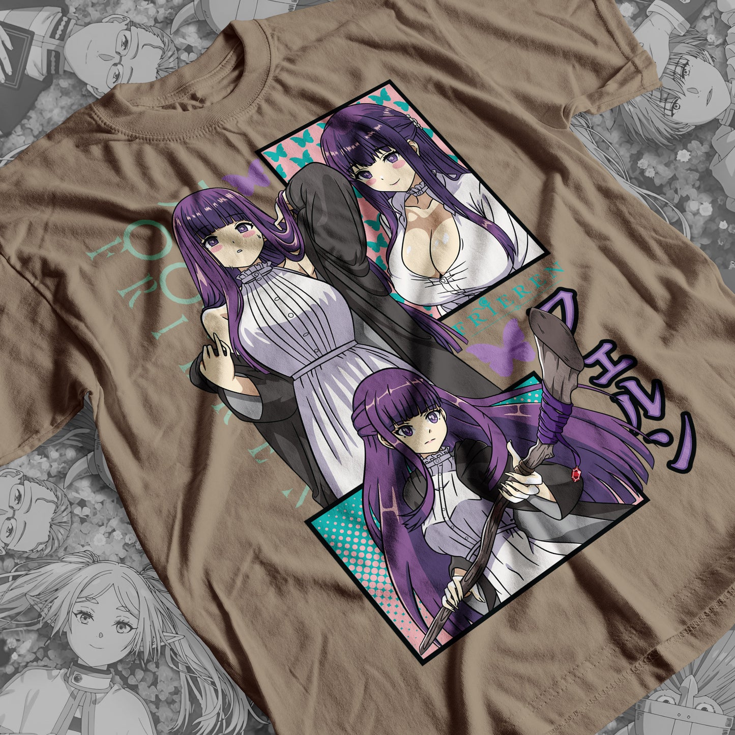 Freiren- Fern 01 Premium Anime Design, High Quality DTF Print, 100% Cotton Shirt