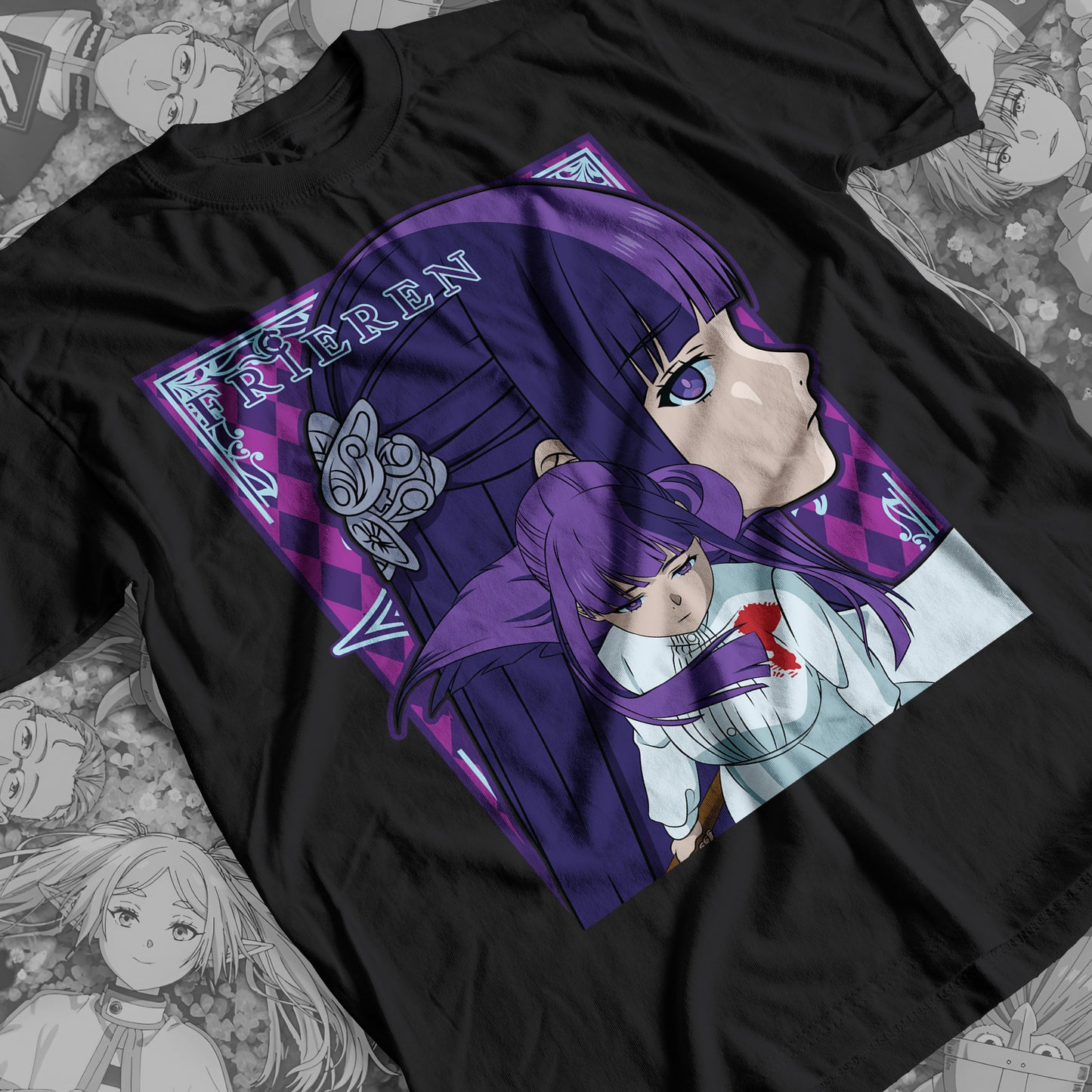 Freiren- Fern 02 Premium Anime Design, High Quality DTF Print, 100% Cotton Shirt