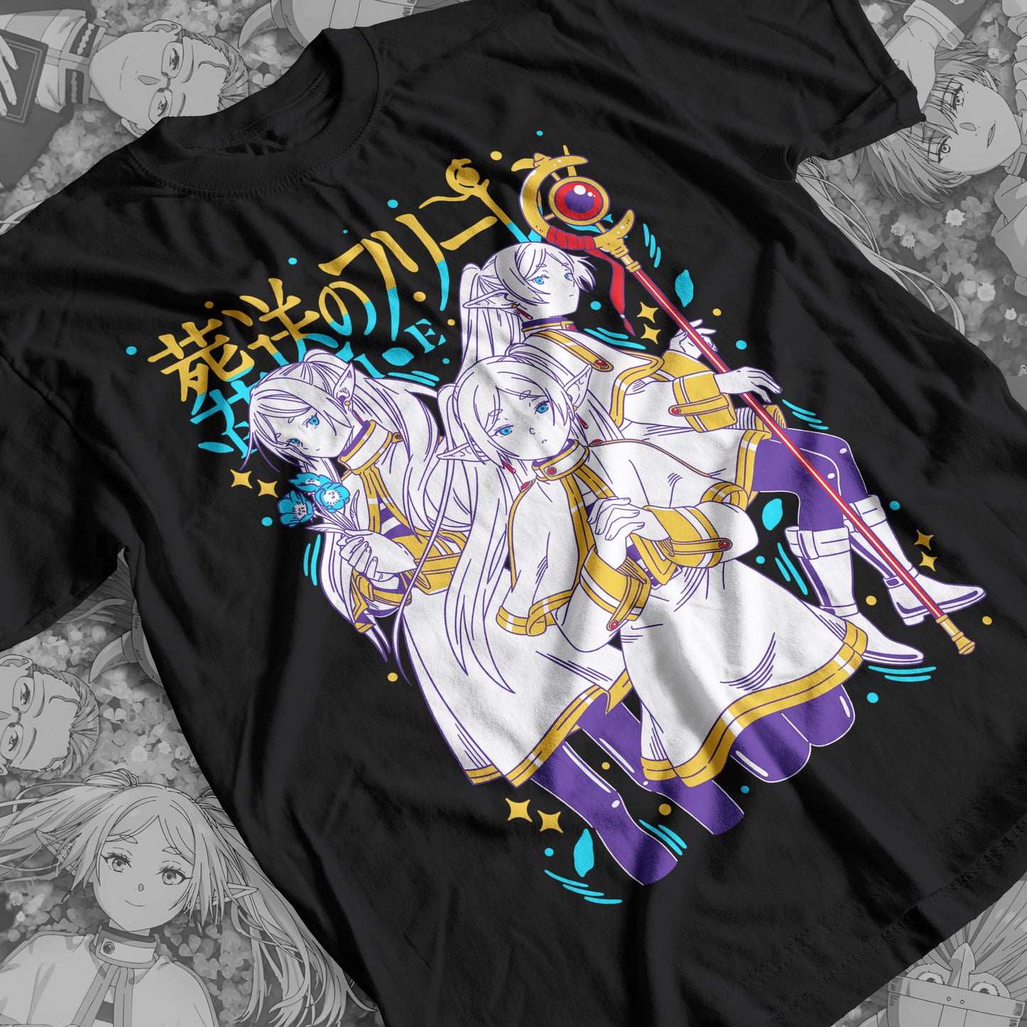 Frieren 01 Premium Anime Design, High Quality DTF Print, 100% Cotton Shirt