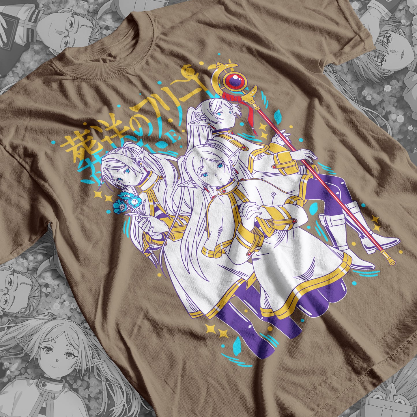 Frieren 01 Premium Anime Design, High Quality DTF Print, 100% Cotton Shirt