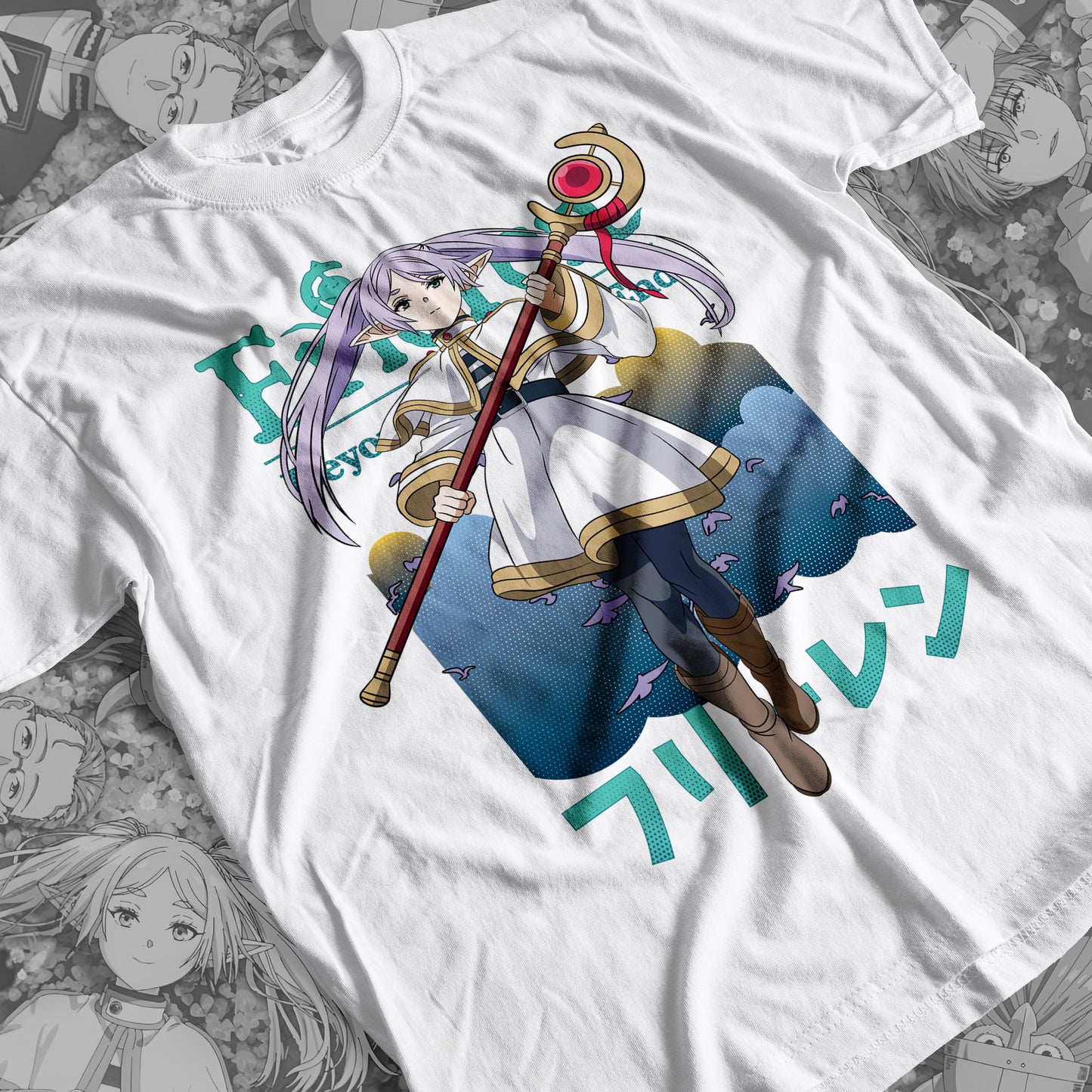 Frieren 02  Premium Anime Design, High Quality DTF Print, 100% Cotton Shirt