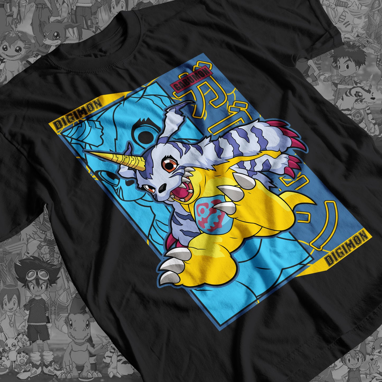 Digimon: Gabumon 01 Premium Anime Design, High Quality DTF Print, 100% Cotton Shirt