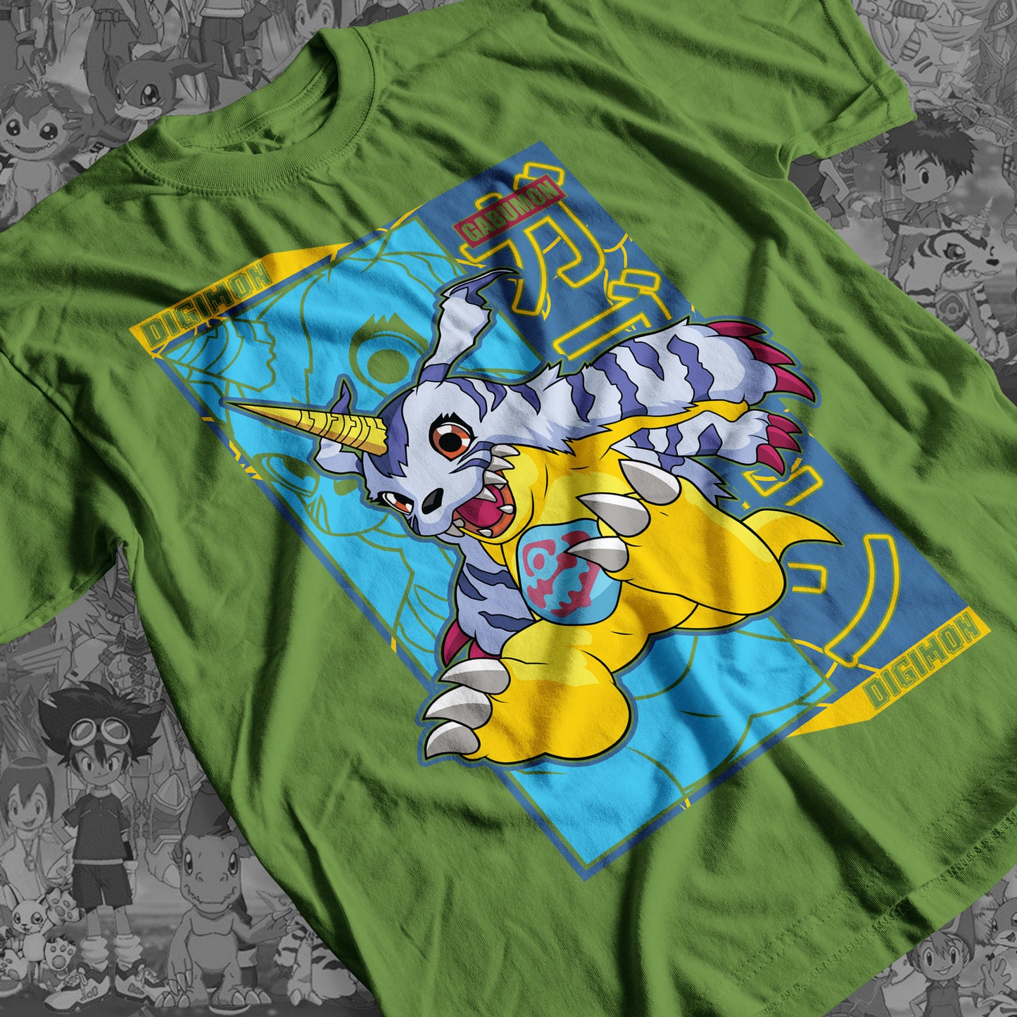 Digimon: Gabumon 01 Premium Anime Design, High Quality DTF Print, 100% Cotton Shirt