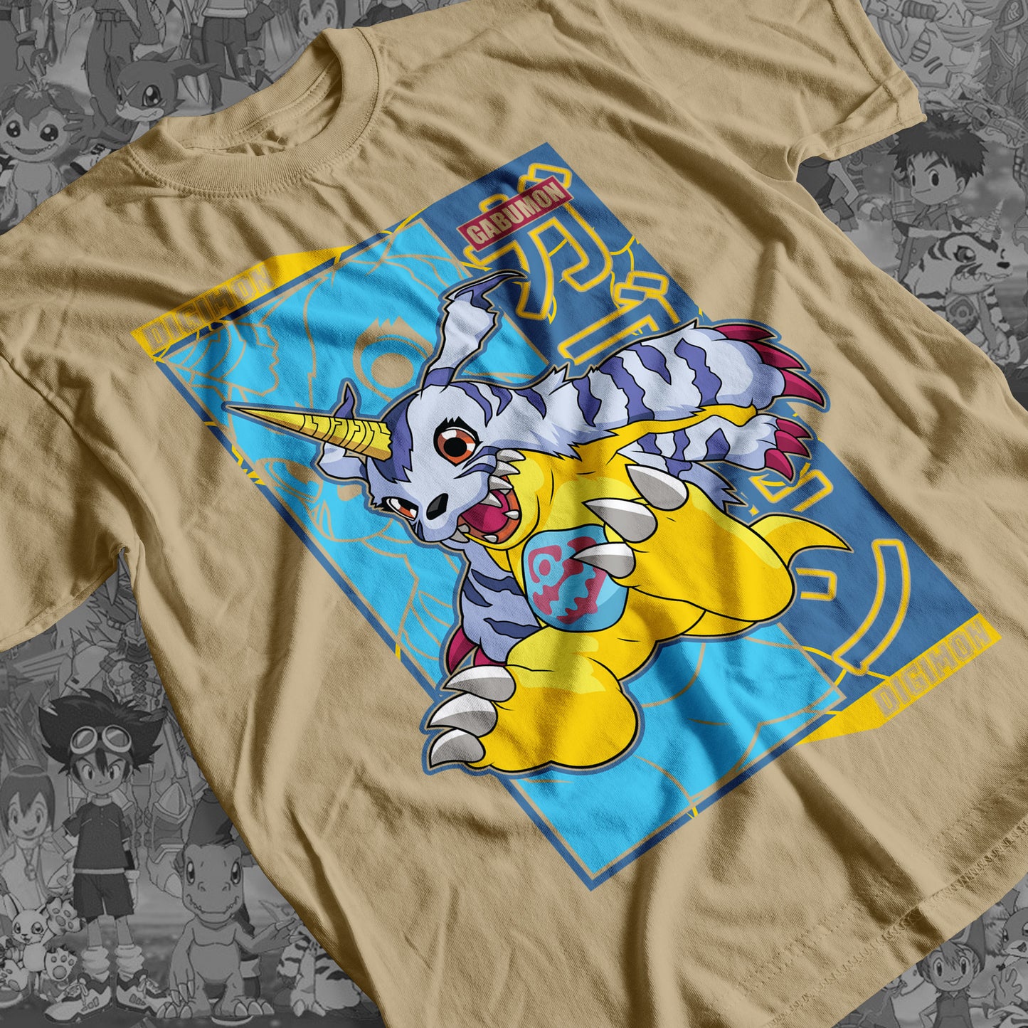 Digimon: Gabumon 01 Premium Anime Design, High Quality DTF Print, 100% Cotton Shirt