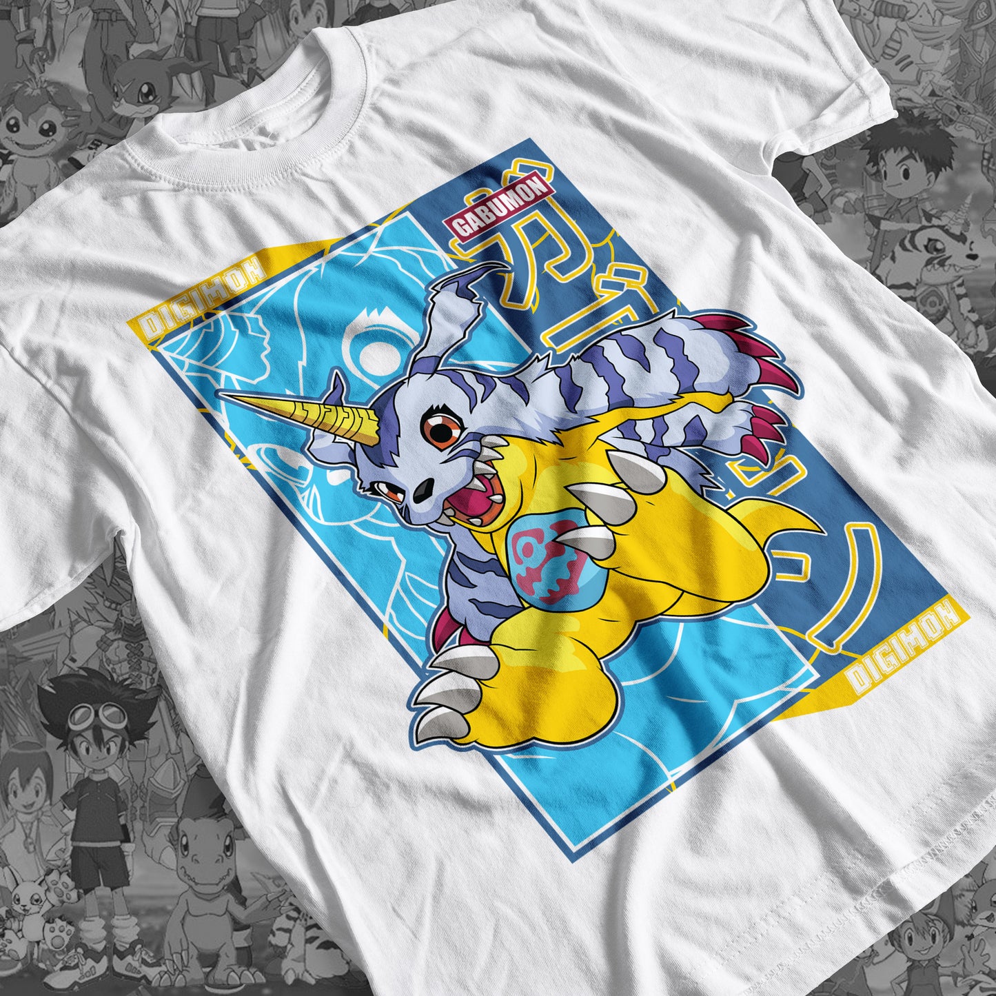Digimon: Gabumon 01 Premium Anime Design, High Quality DTF Print, 100% Cotton Shirt
