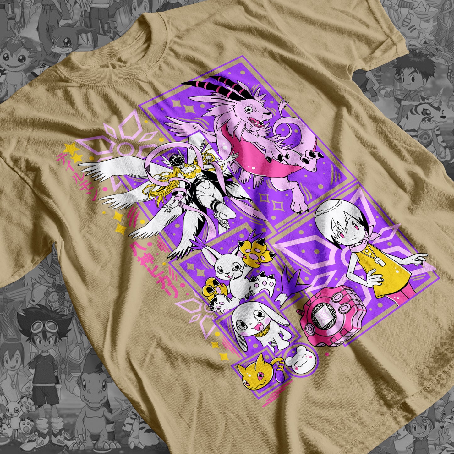 Digimon: Gatomon 01 Premium Anime Design, High Quality DTF Print, 100% Cotton Shirt