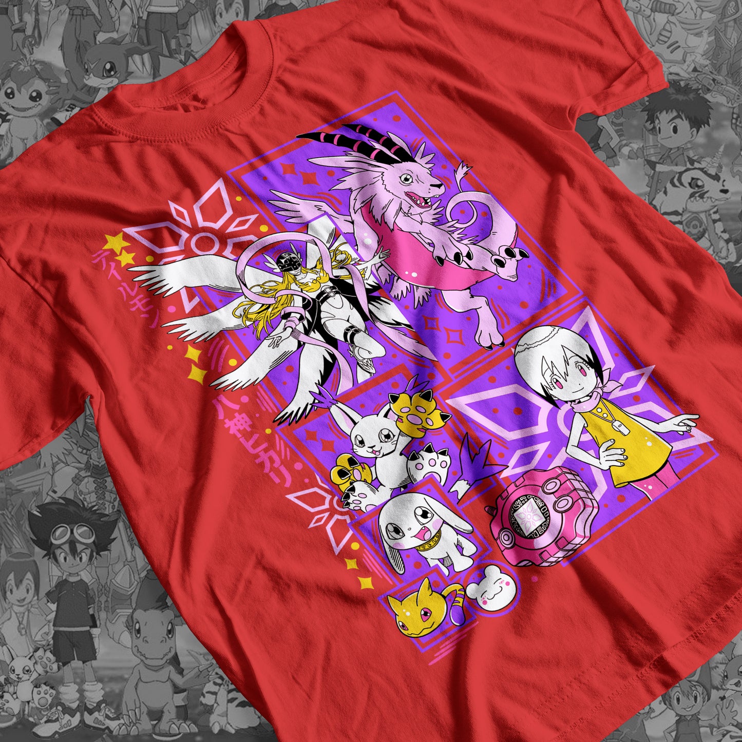 Digimon: Gatomon 01 Premium Anime Design, High Quality DTF Print, 100% Cotton Shirt