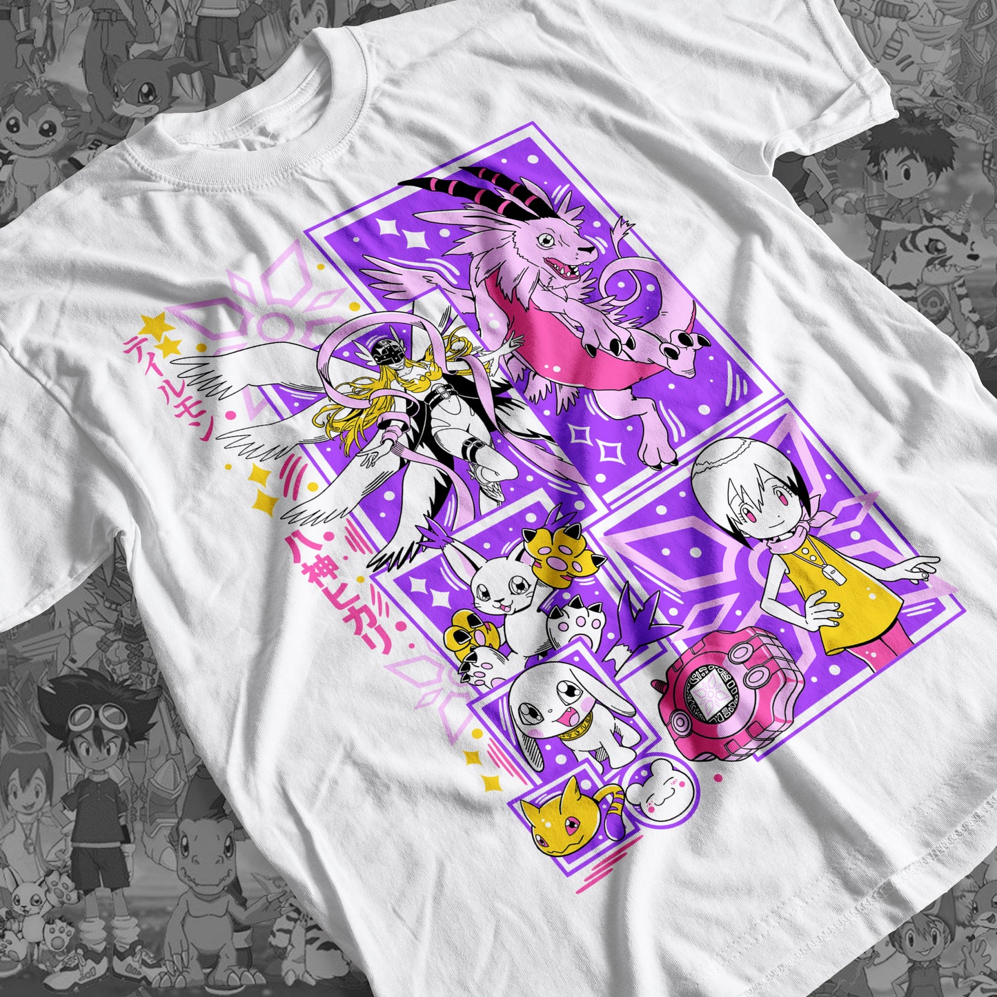 Digimon: Gatomon 01 Premium Anime Design, High Quality DTF Print, 100% Cotton Shirt
