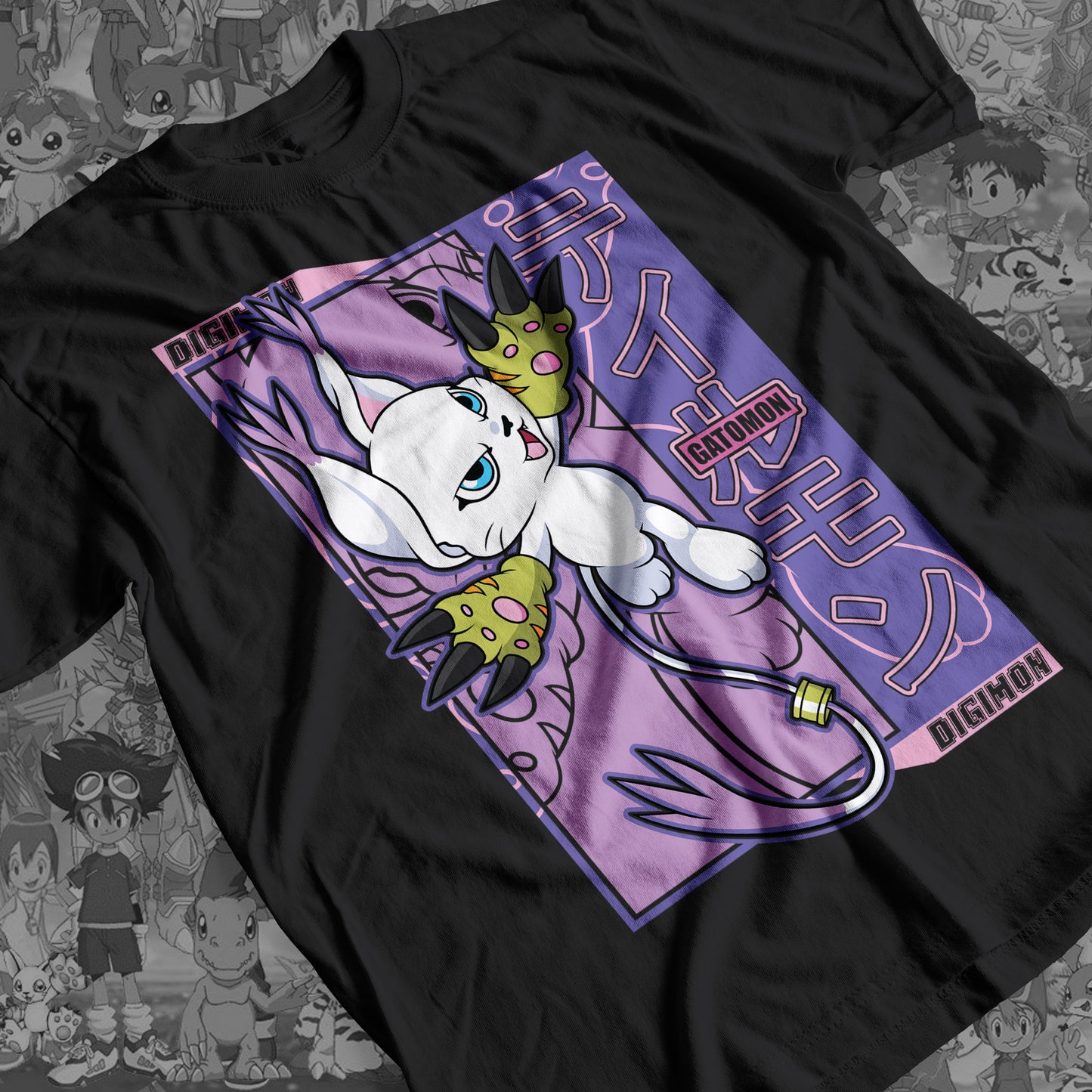 Digimon: Gatomon 02 Premium Anime Design, High Quality DTF Print, 100% Cotton Shirt
