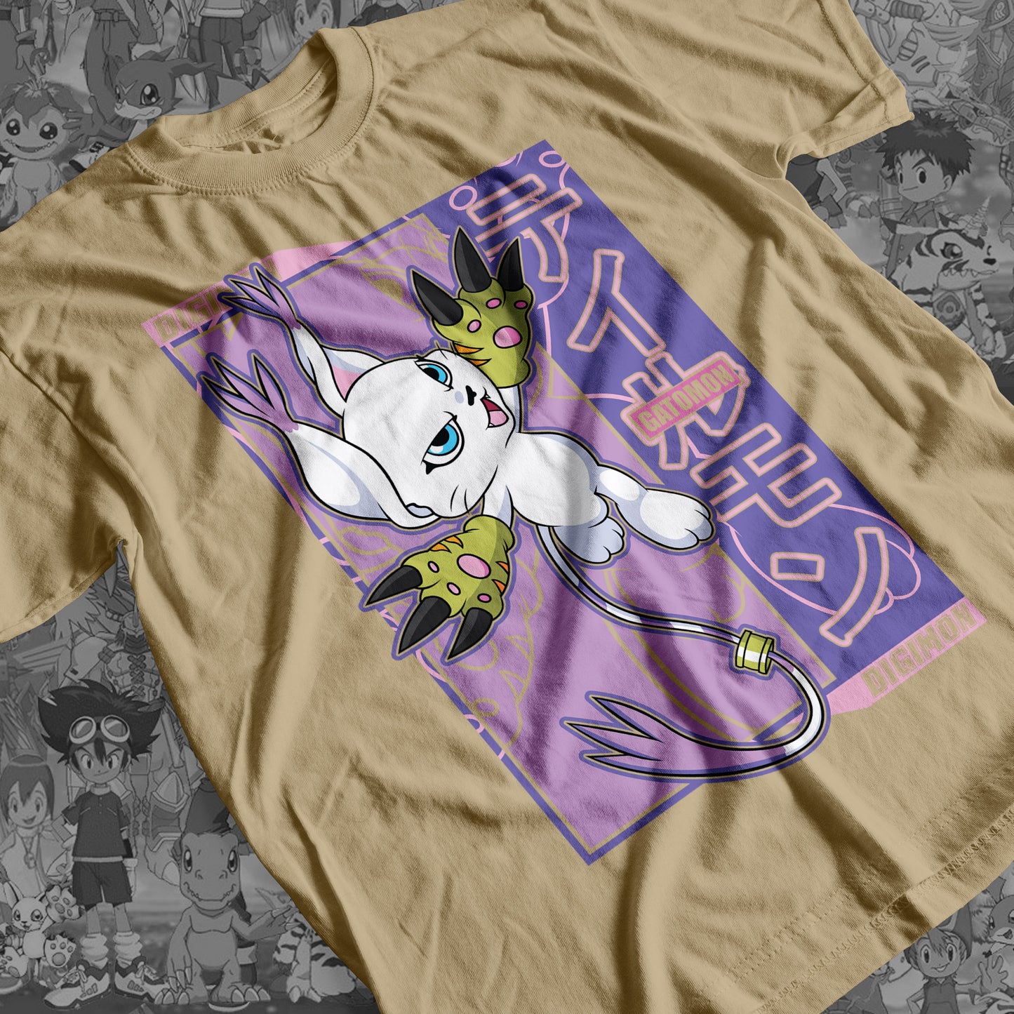 Digimon: Gatomon 02 Premium Anime Design, High Quality DTF Print, 100% Cotton Shirt