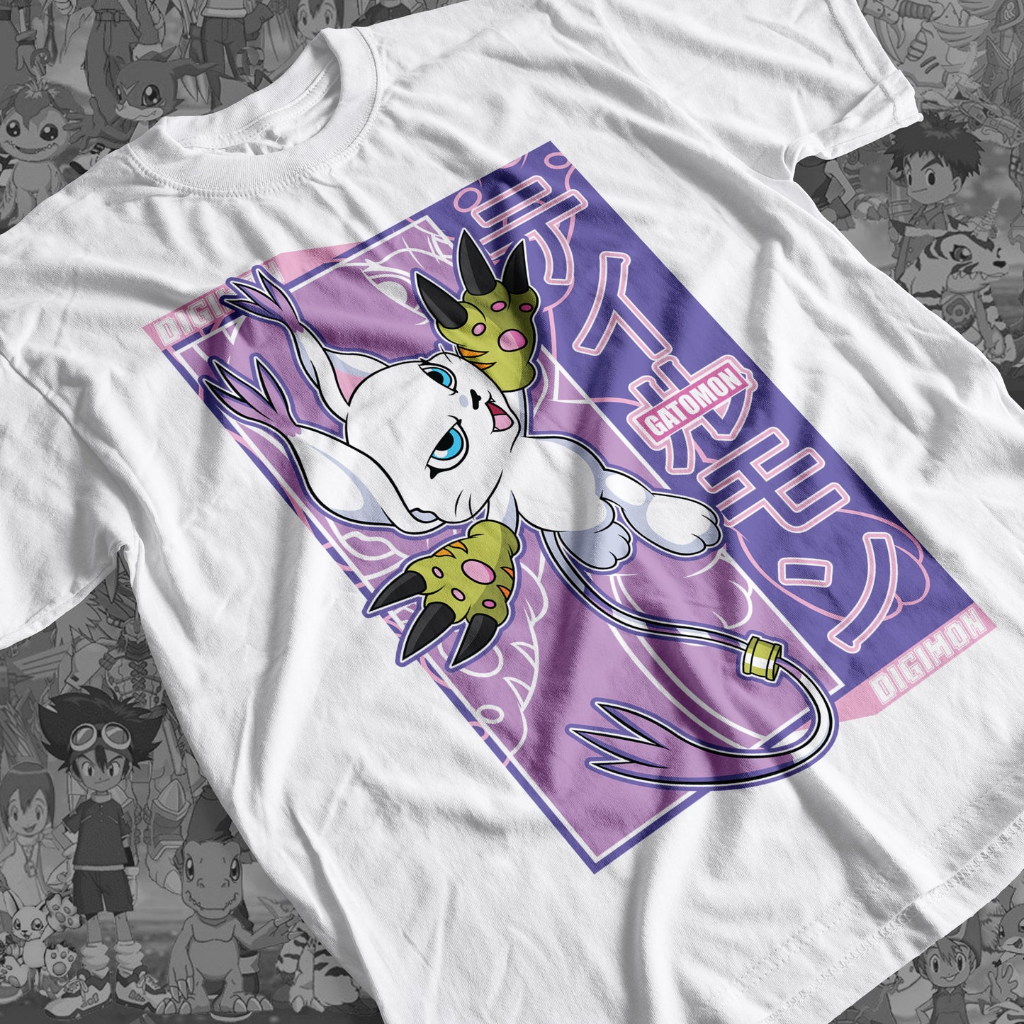 Digimon: Gatomon 02 Premium Anime Design, High Quality DTF Print, 100% Cotton Shirt