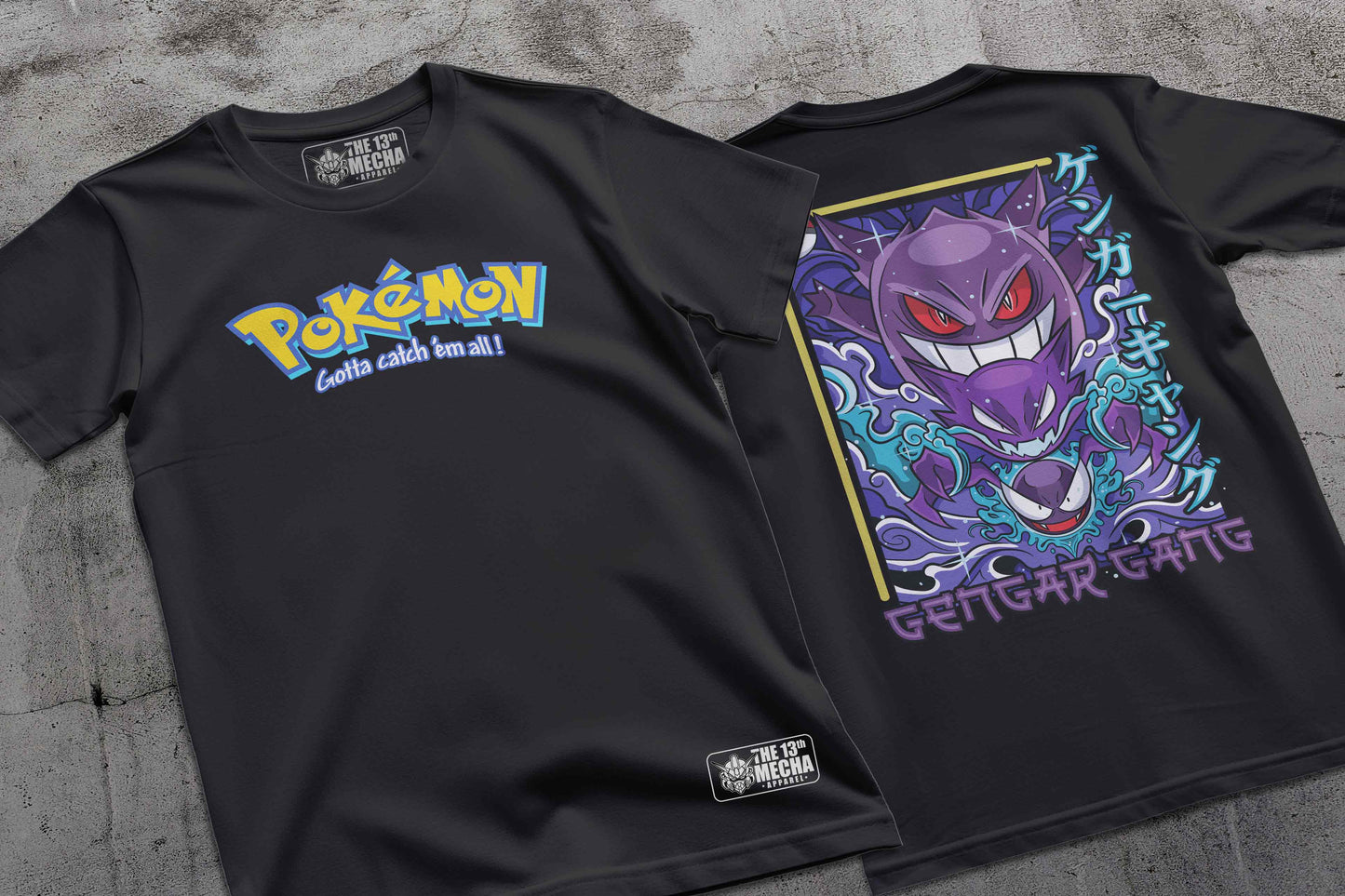 Pokemon - Gengar 01 Premium Anime Design, High Quality DTF Print, 100% Cotton Shirt