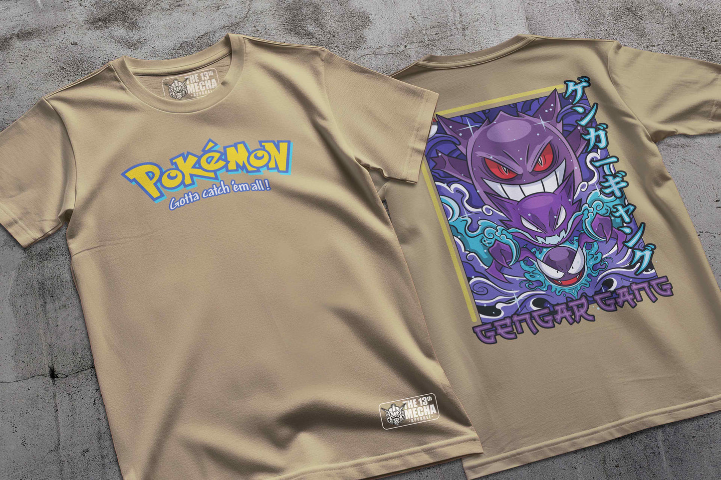 Pokemon - Gengar 01 Premium Anime Design, High Quality DTF Print, 100% Cotton Shirt