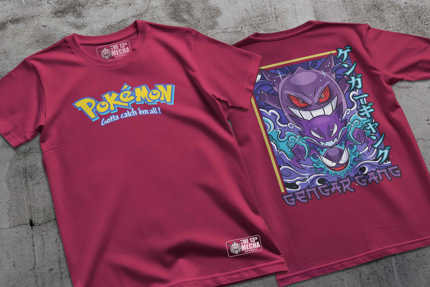Pokemon - Gengar 01 Premium Anime Design, High Quality DTF Print, 100% Cotton Shirt