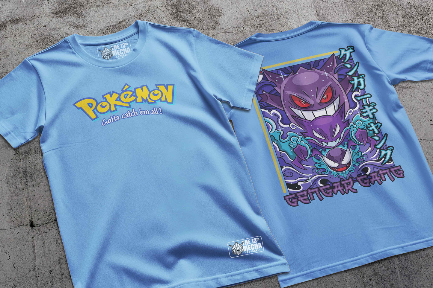 Pokemon - Gengar 01 Premium Anime Design, High Quality DTF Print, 100% Cotton Shirt