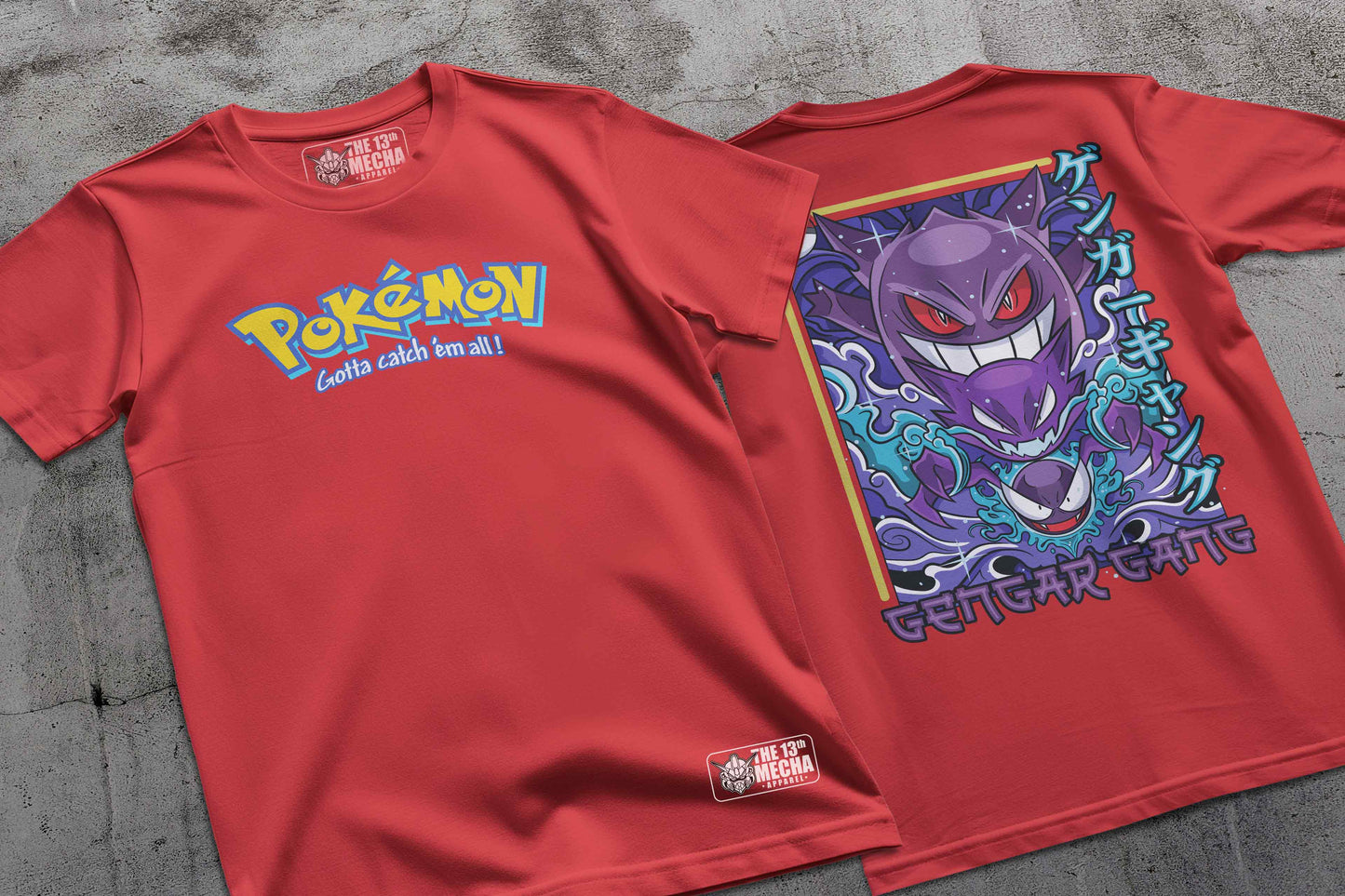 Pokemon - Gengar 01 Premium Anime Design, High Quality DTF Print, 100% Cotton Shirt