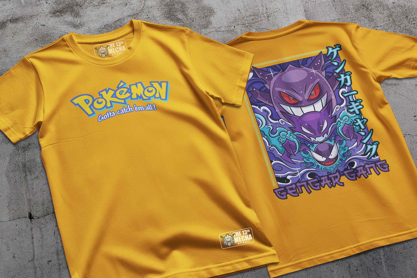 Pokemon - Gengar 01 Premium Anime Design, High Quality DTF Print, 100% Cotton Shirt