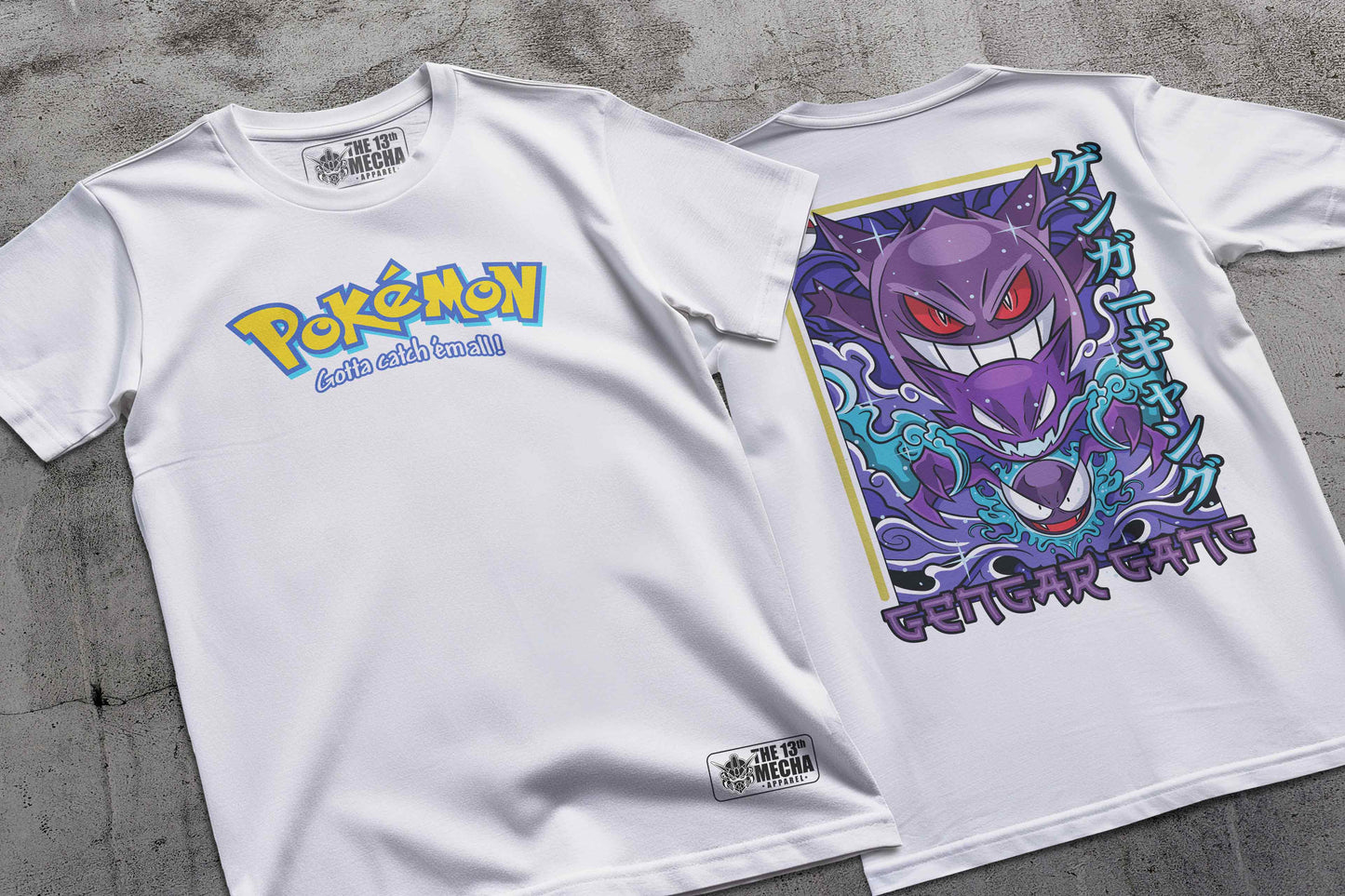 Pokemon - Gengar 01 Premium Anime Design, High Quality DTF Print, 100% Cotton Shirt