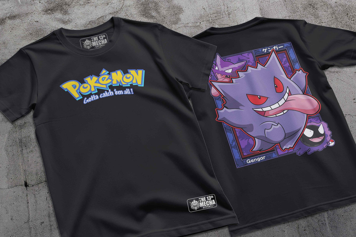 Pokemon - Gengar 02 Premium Anime Design, High Quality DTF Print, 100% Cotton Shirt